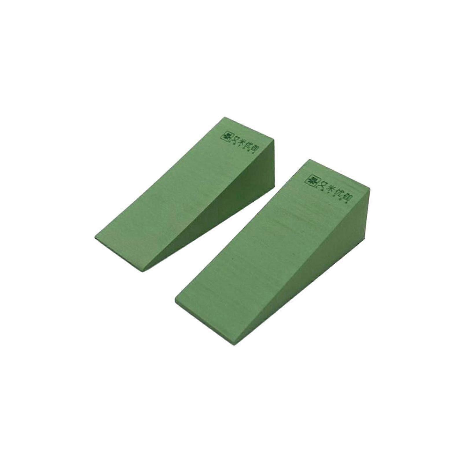 2x Yoga Foam Wedge Blocks for Heel, Wrist & Back Support, Calf Stretch, Squat Slant Board, Home Gym