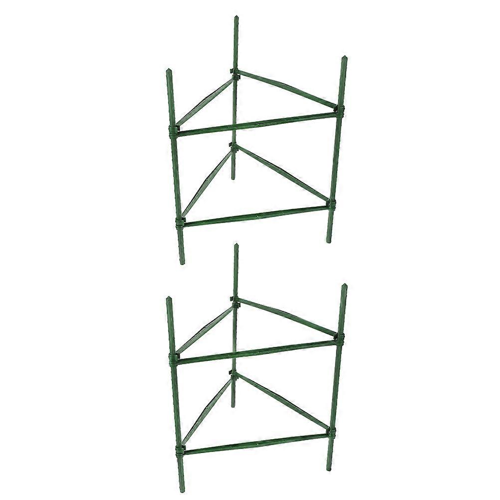 Cage with Steel Core and Plastic Coating for Garden Use Encourages Vertical Growth No Tools Needed