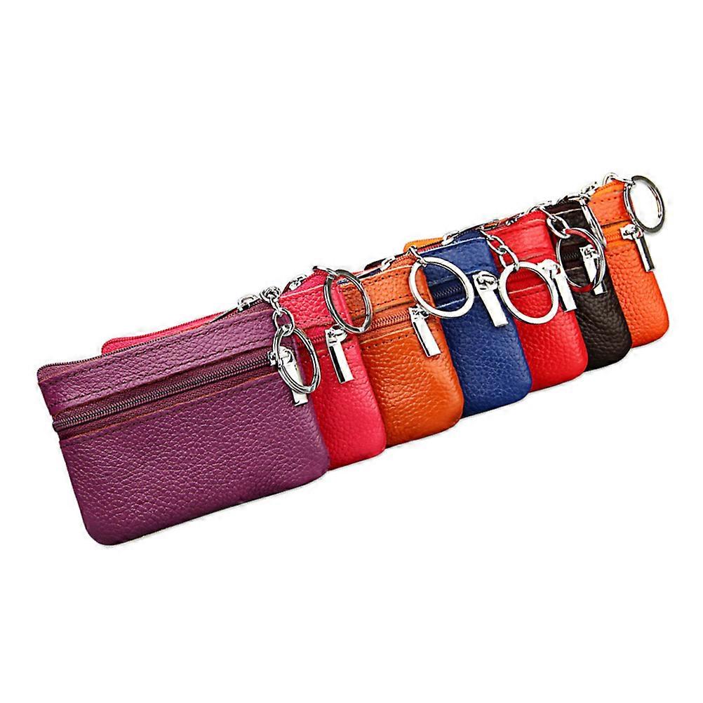 Woman Pu Wallet Portable Coin Wallet Card Storage Shopping Purple 1Pcs