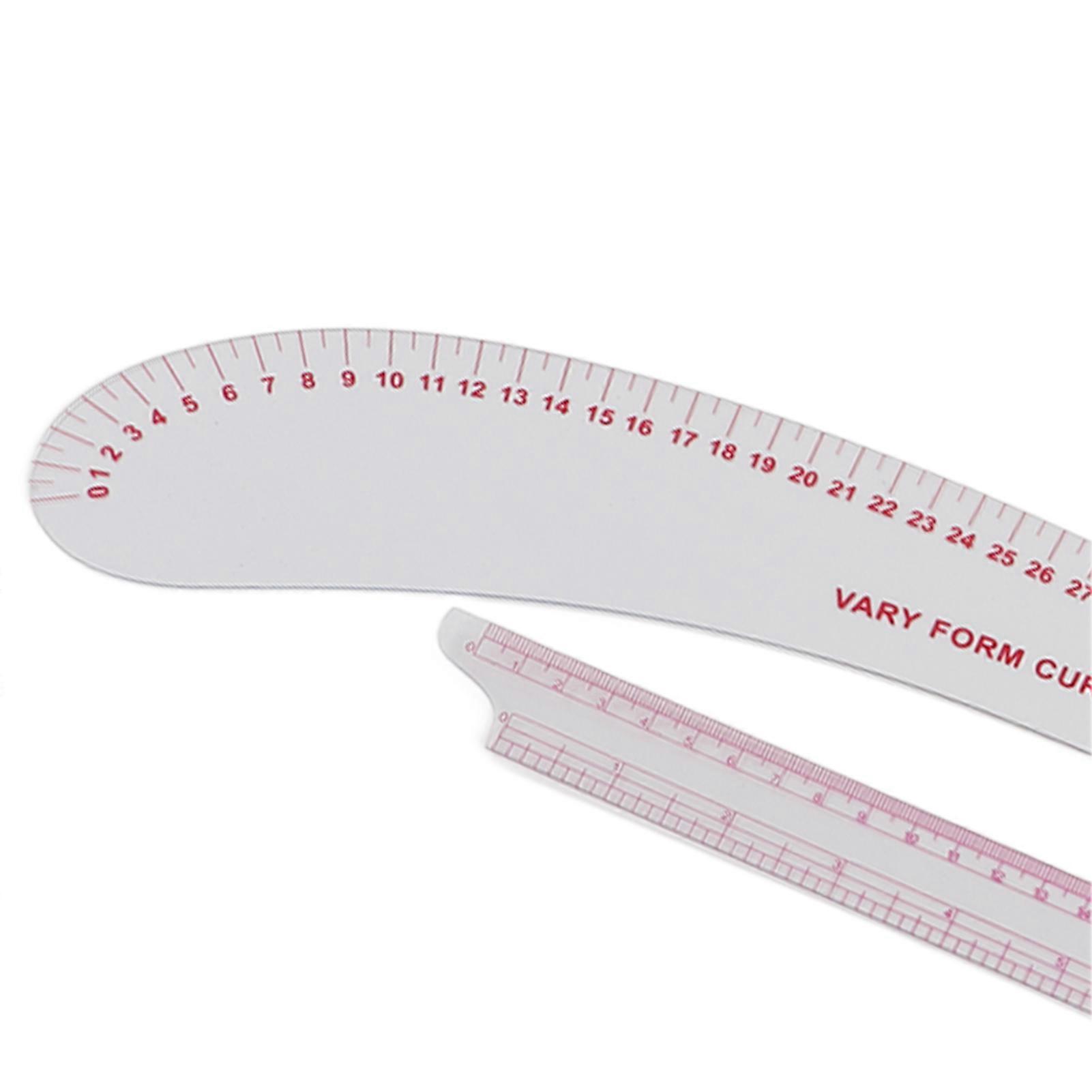 11Pcs Sewing Ruler Multipurpose Detailed Clear Lines High Accuracy Convenient Use Sewing Tool