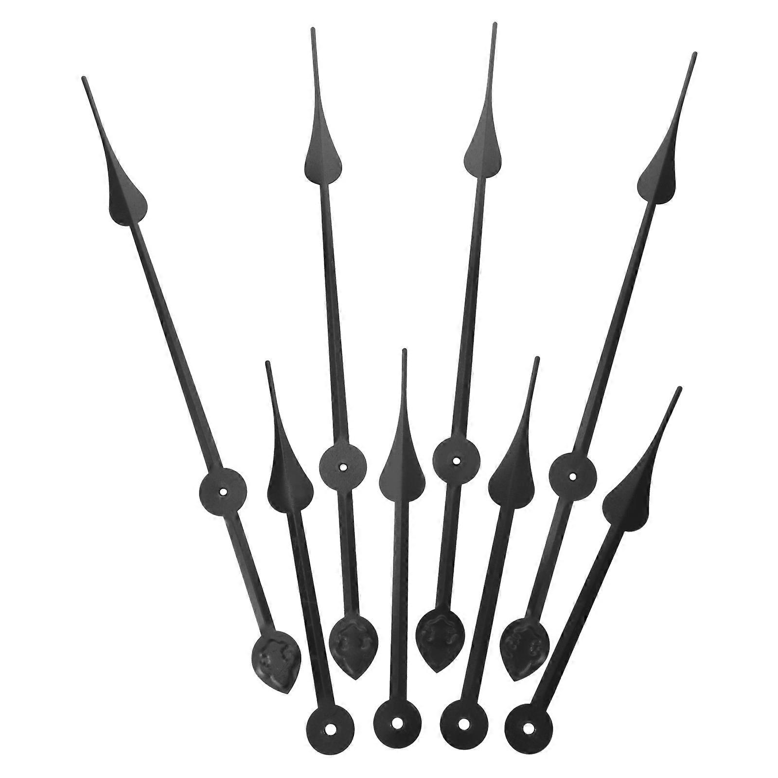 8pcs Replacement Mute Clock Hands for Quartz Clock Mechanism Ideal for Cross Stitch and Craft Projects