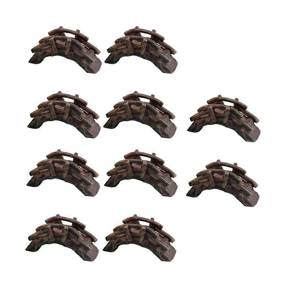 10pcs Mini Resin Bridge Decor for Aquariums & Terrariums – Creative Micro Landscape Accessories for Bottle Gardening & Succulent Arrangements –