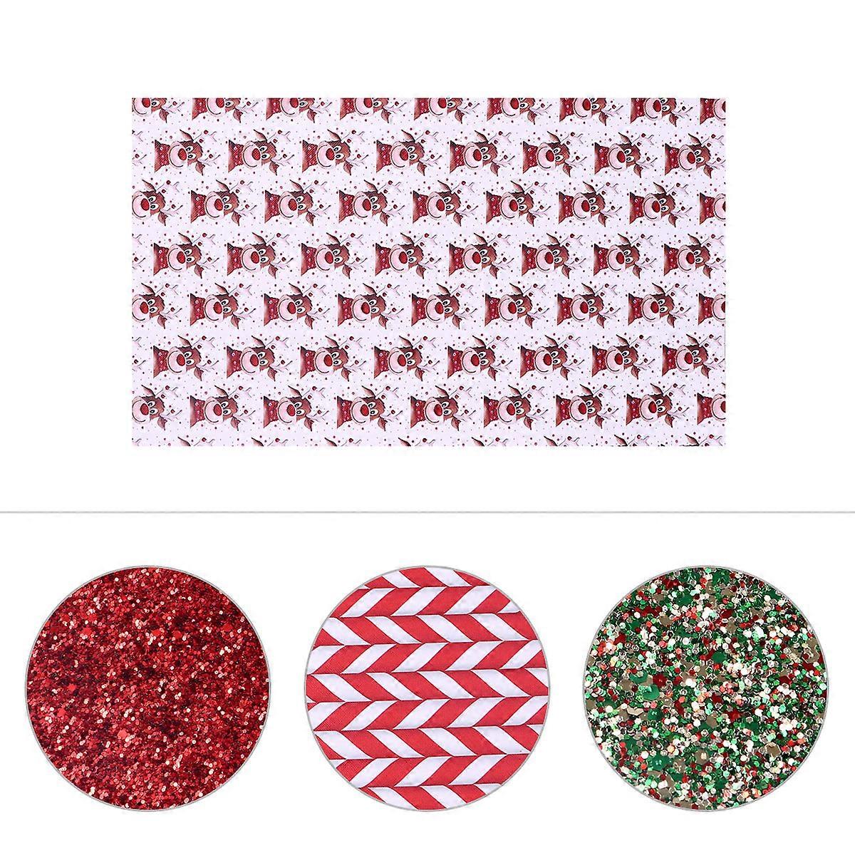 Craft Fabric Material Diy Leather Kit Assorted Color Diverse Styles For Festive Occasions 6Pcs