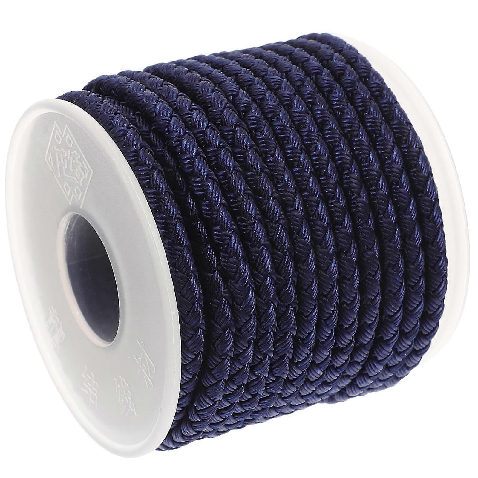 Crafting Rope for DIY Projects in Blue Color Made of Chinlon Material 1 Roll
