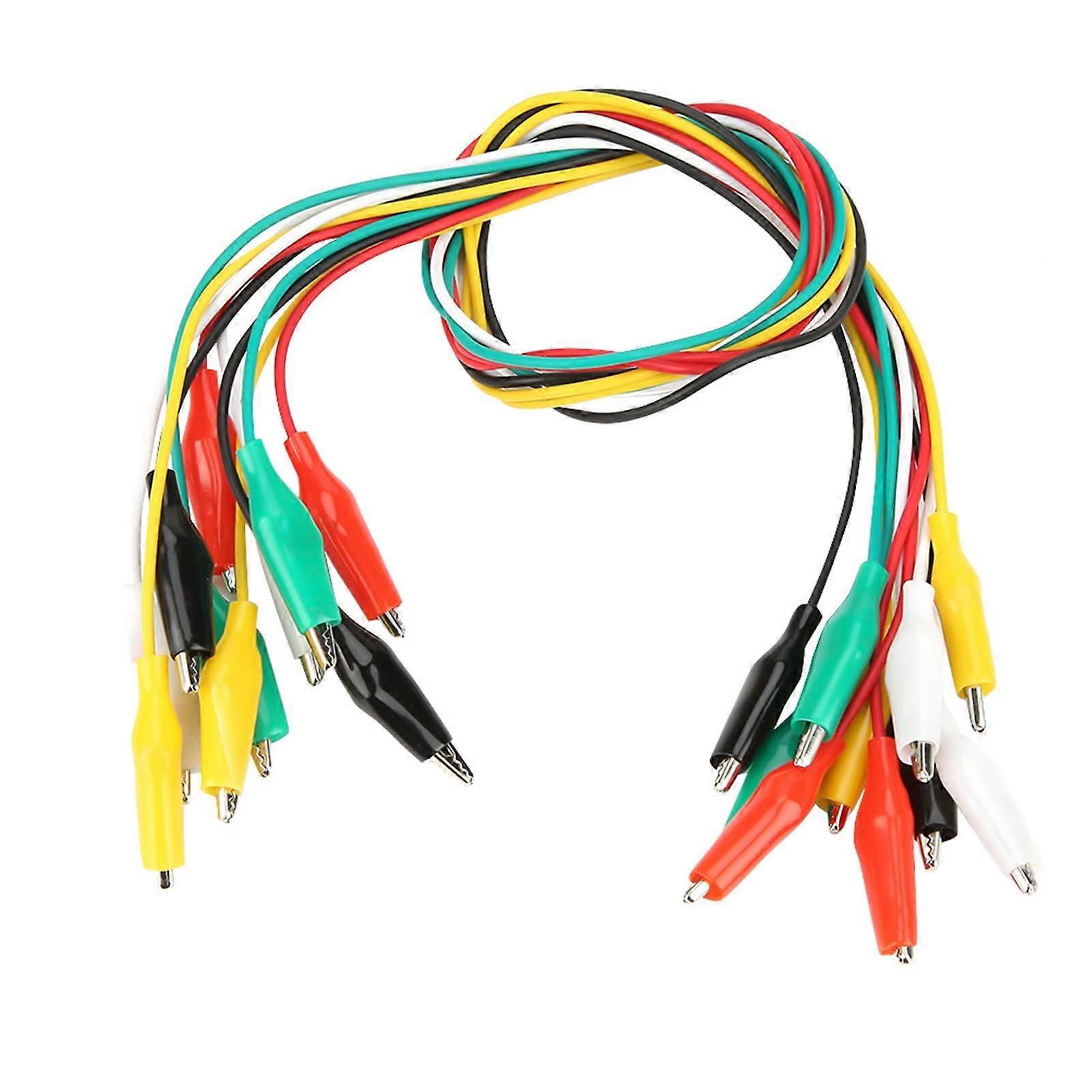 10pcs 50cm Alligator Clips Number 35mm DoubleSided Alligator Clips Cable 11x11x2 Alligator Clips Wires Alligator Test Clips