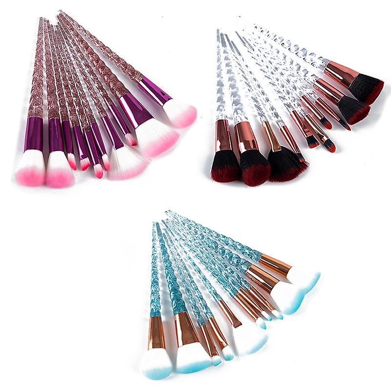 10pcs Makeup Brushes Set Foundation Cosmetics Blush Eyeshadow Make Up Brush Tool