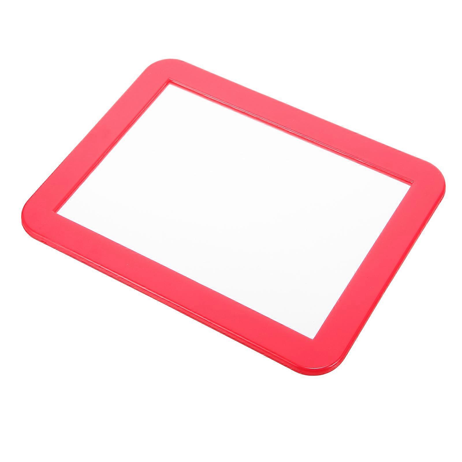 Vanity Table Mirror Bedroom Locker Mirror Lightweight Portable Design Travel Red 1Set