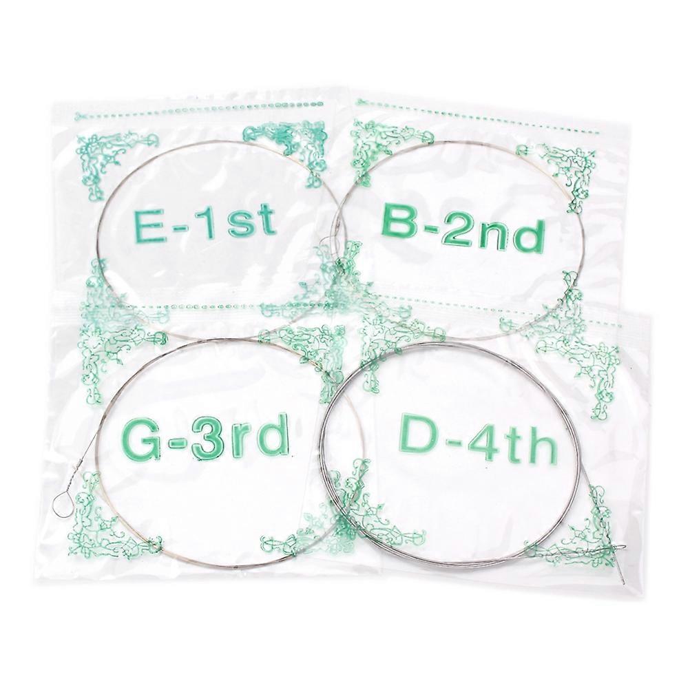 Durable Bass Strings for Banjo Use Set of 4 Steel Strings with Long Lifespan 0.23mm 0.41mm 0.58mm