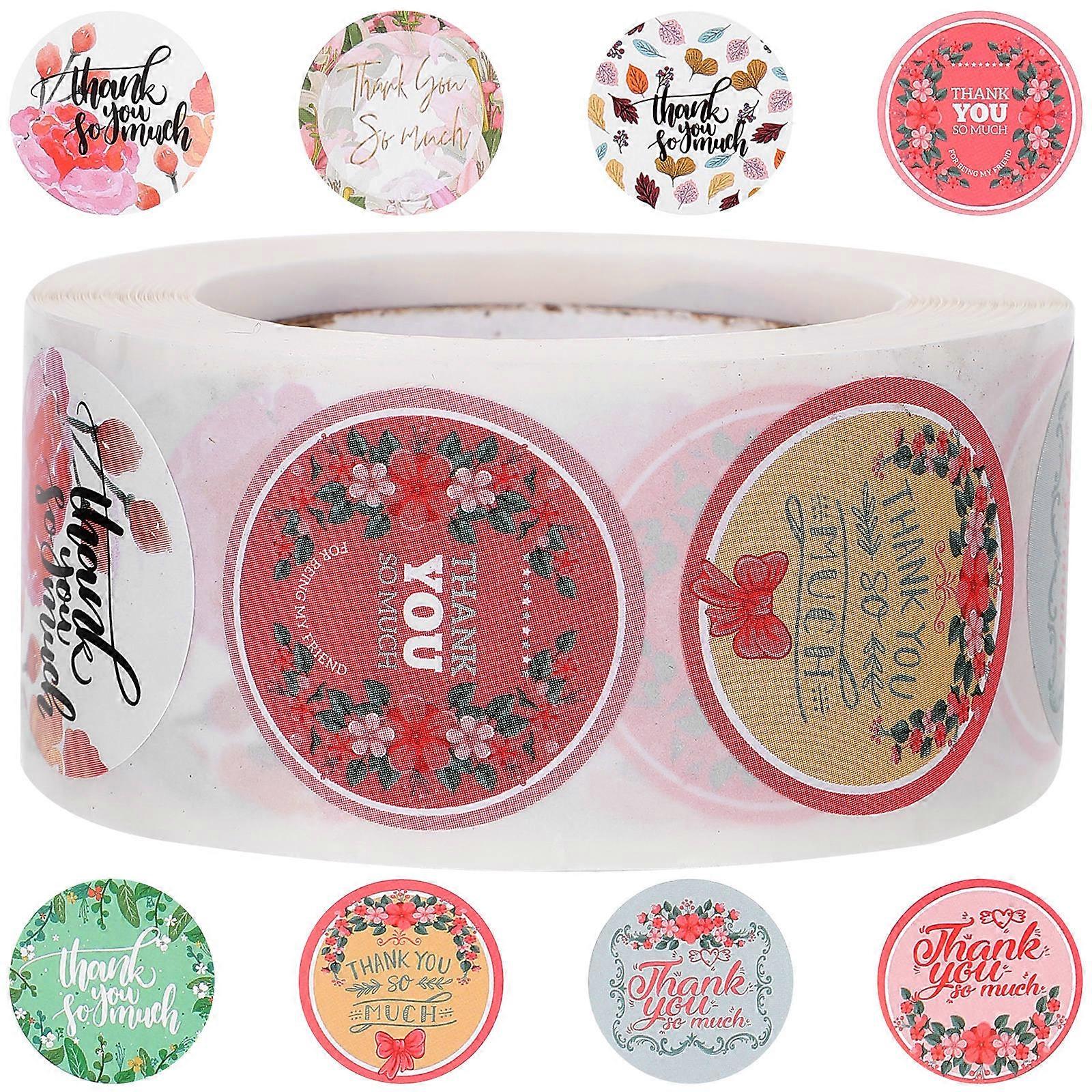 Thank You Sealing Stickers Self Adhesive Labels for Cake Packaging, Candy Bags, Envelopes & Business Use Elegant Design, Easy to Use & Removable
