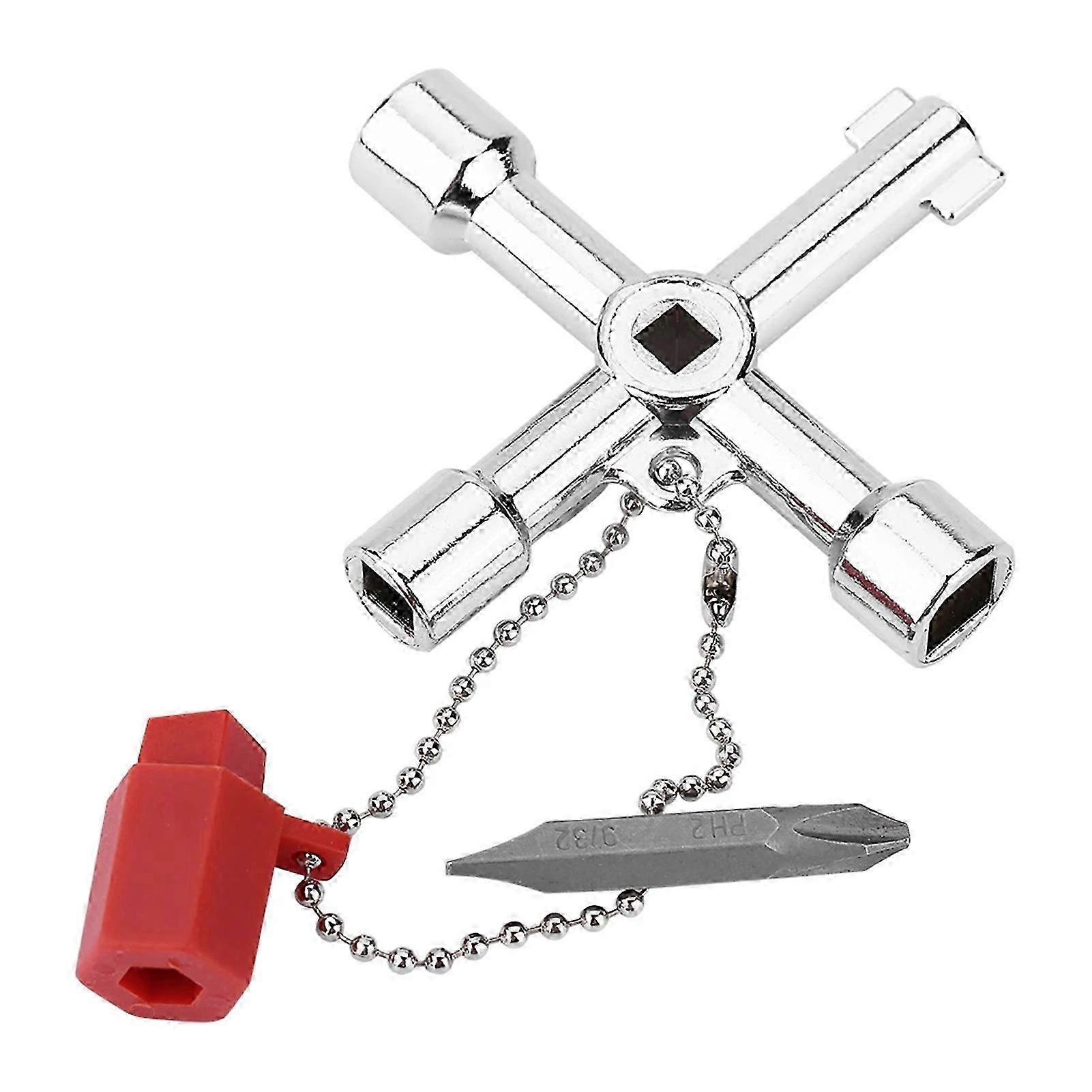 Tradional Universal Cross-Key Ergonomic Handle Plumbers Electricians Tools for Elevator