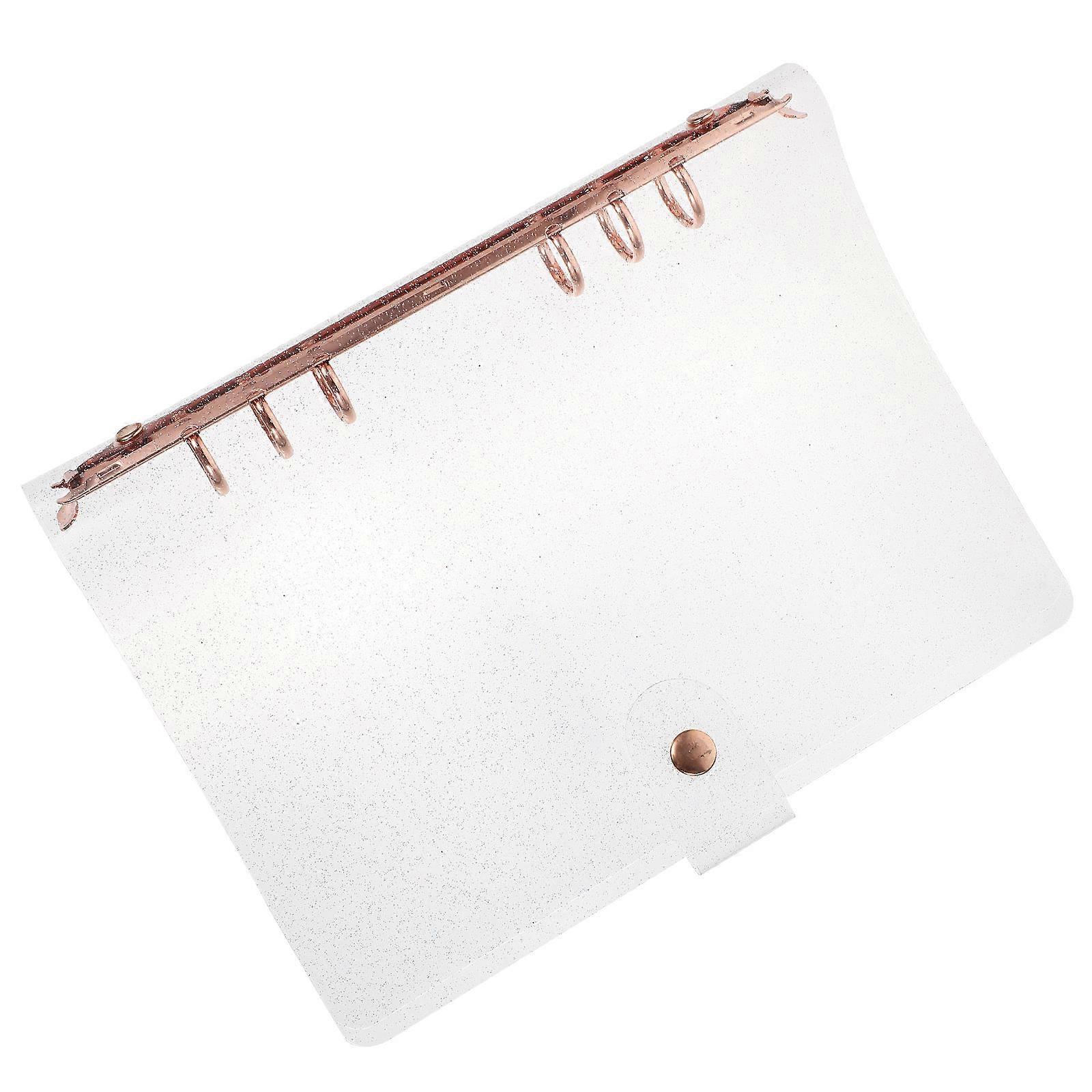 Loose Leaf Binder Cover Dustproof Handbook For Teachers A5 Rectangular PVC Design 2Pcs