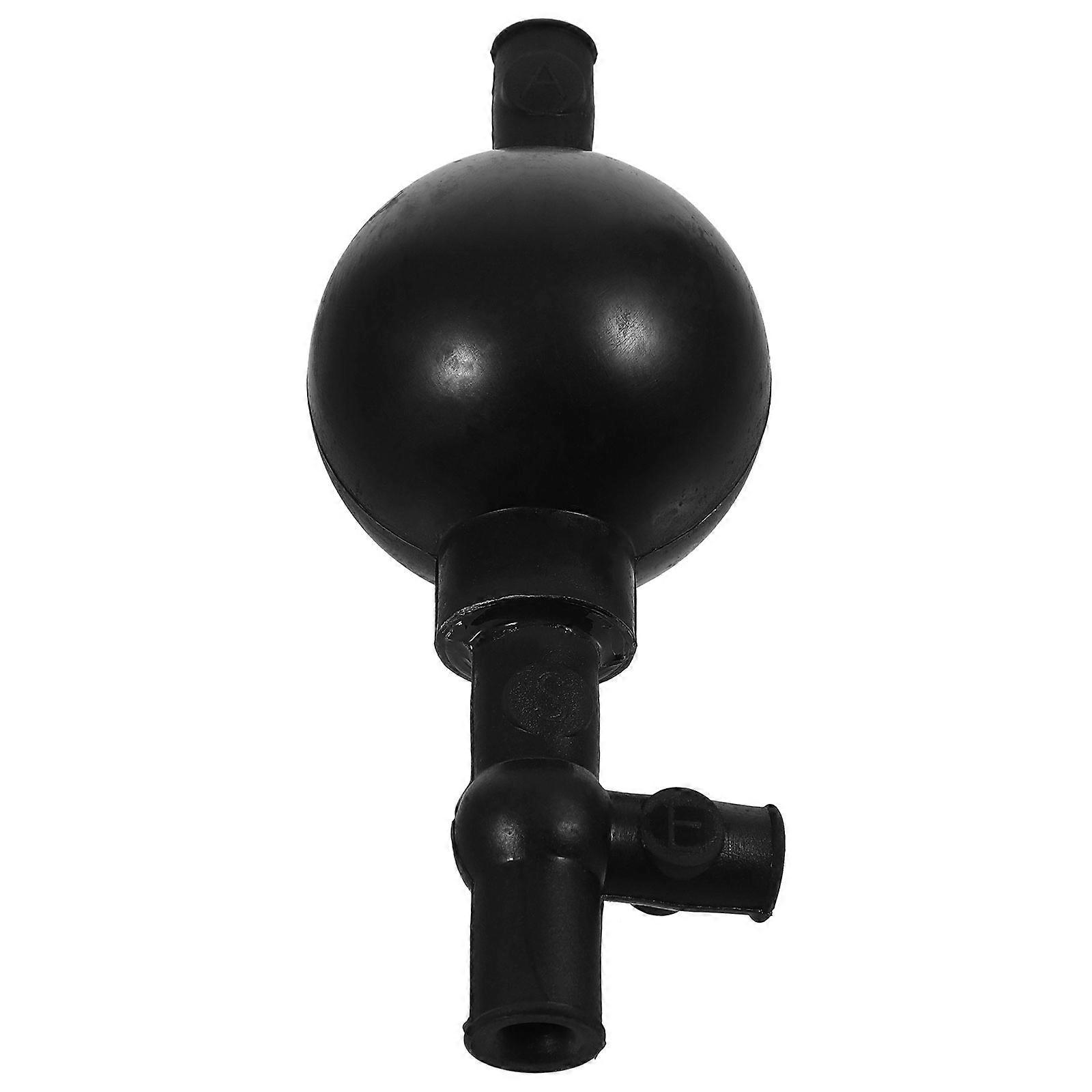 Three-way Suction Laboratory Pipette Filler Bulb Black Color For Researchers 1Set