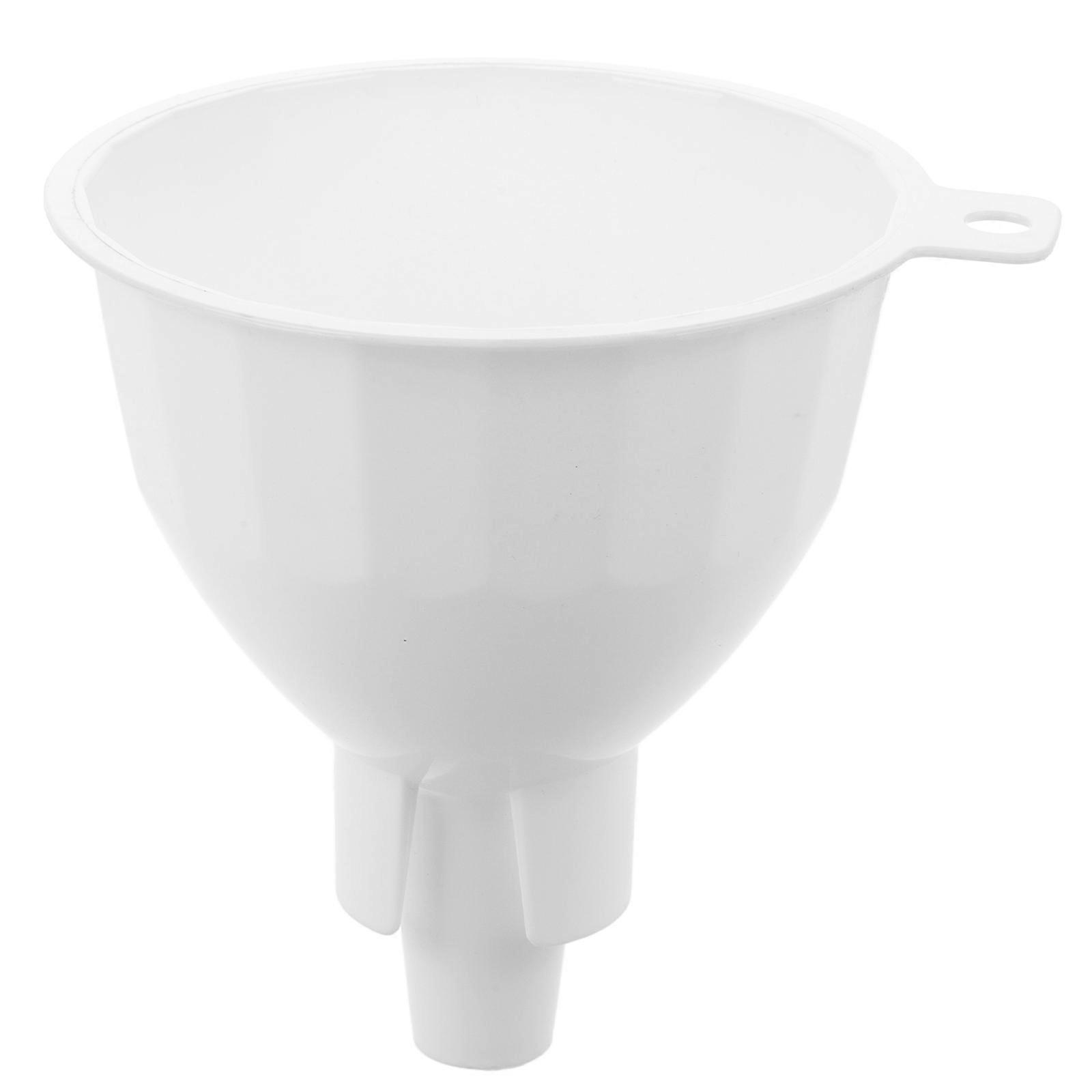 White Kitchen Funnel for Oil and Seasoning – Easy Clean, , Multi Purpose Liquid and Powder Transfer Gadget for Home Use