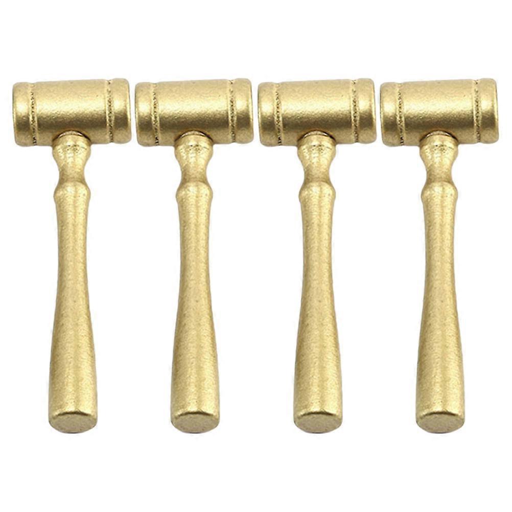 Wooden Judge Gavel Set of 4 for Role Play, Auction, and Pretend Play – Smooth Surface with Realistic Knocking Sound for Cosplay, Lawyer, and Court