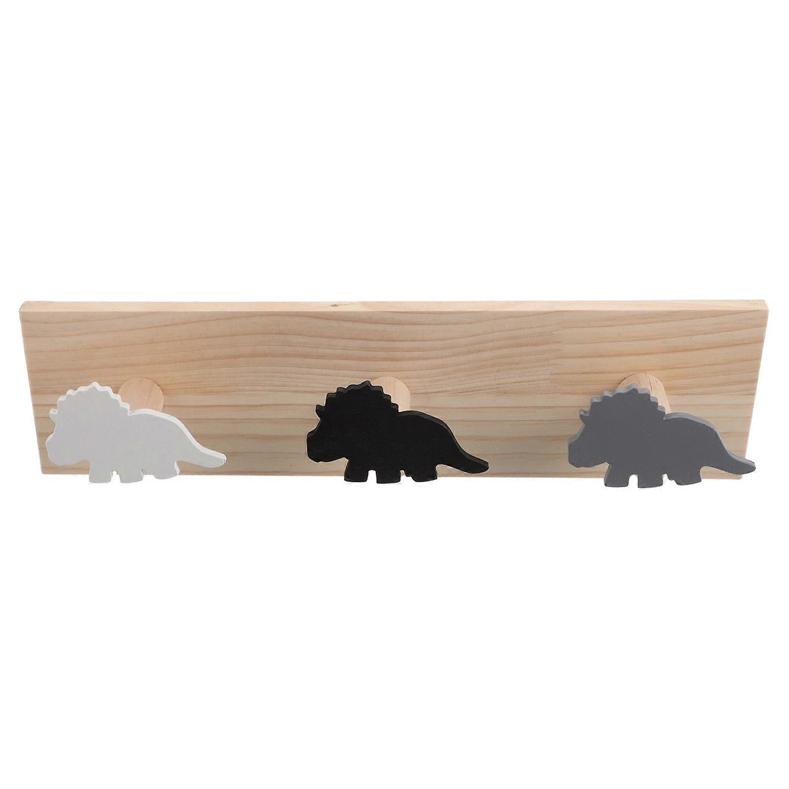 Dinosaur Coat Hooks Dinosaur Shape Hanging Towels Kids Bedroom Decor Multi 38.00X10.00X3.00CM 1Set