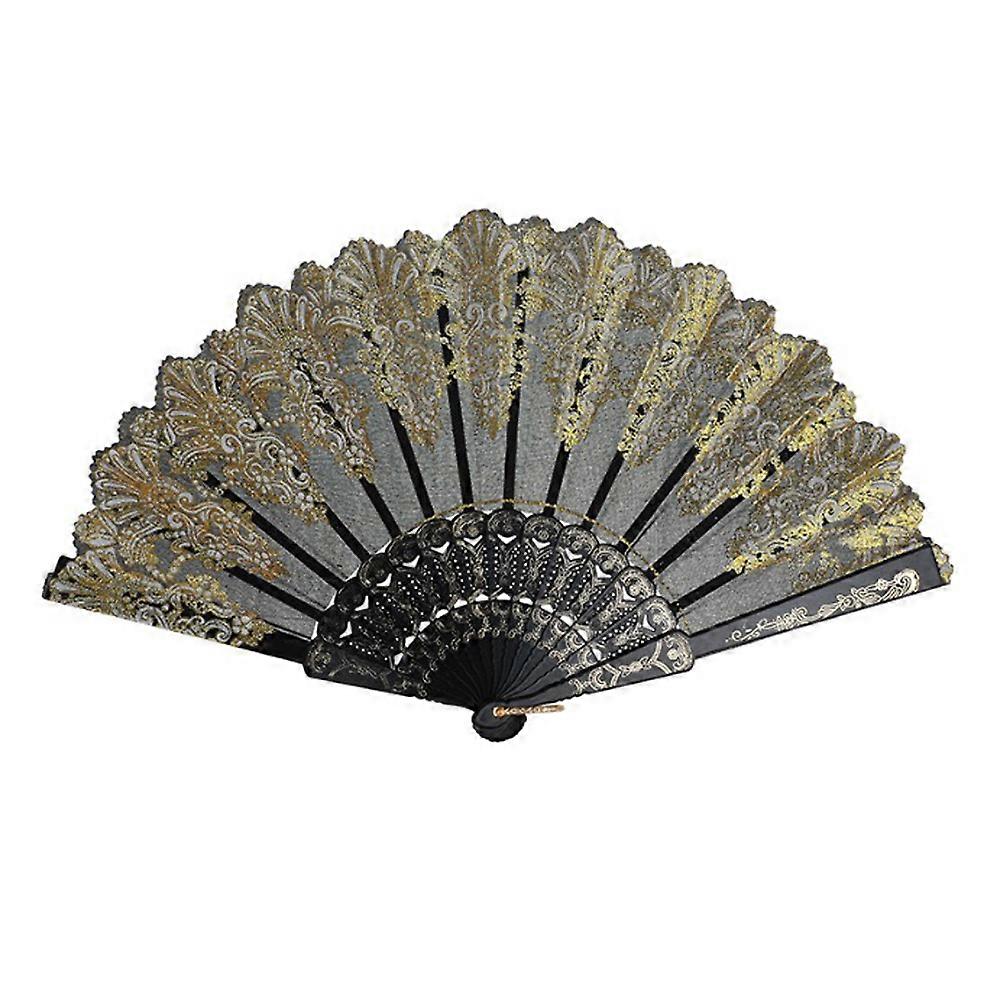 Plastic Hand Fans with Classic Chinese Style for Daily Use Portable and Compact 5 Pieces Assorted Color