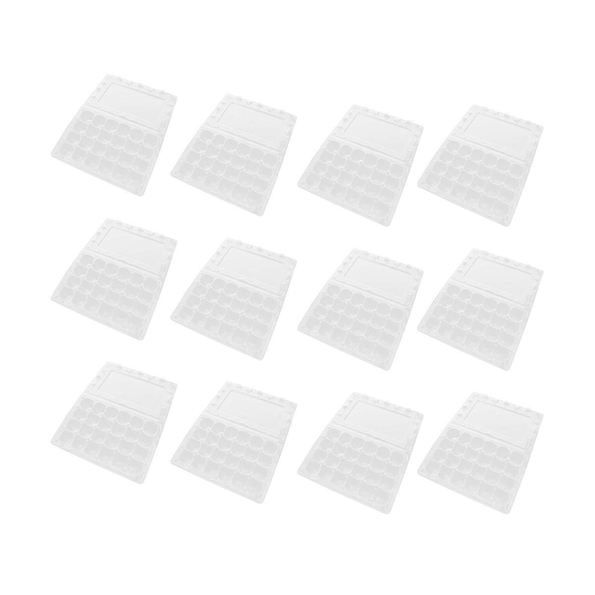 12 Pcs Transparent Quail Egg Storage Container, Durable Plastic Tray for Refrigerator, Space Saving and Clean Design Fridge Organizer