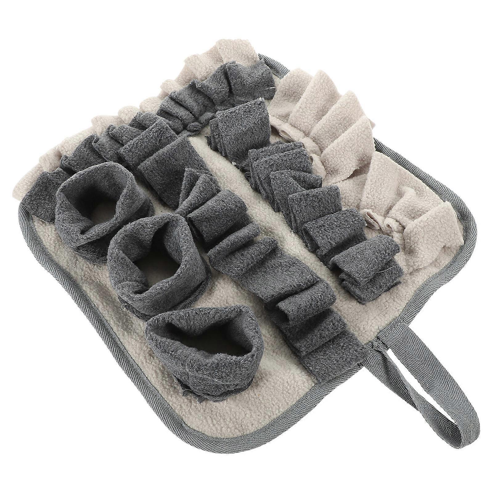 Household Foraging Pad For Pets Training 30X30CM Grey Sniffing Exercise 1Set