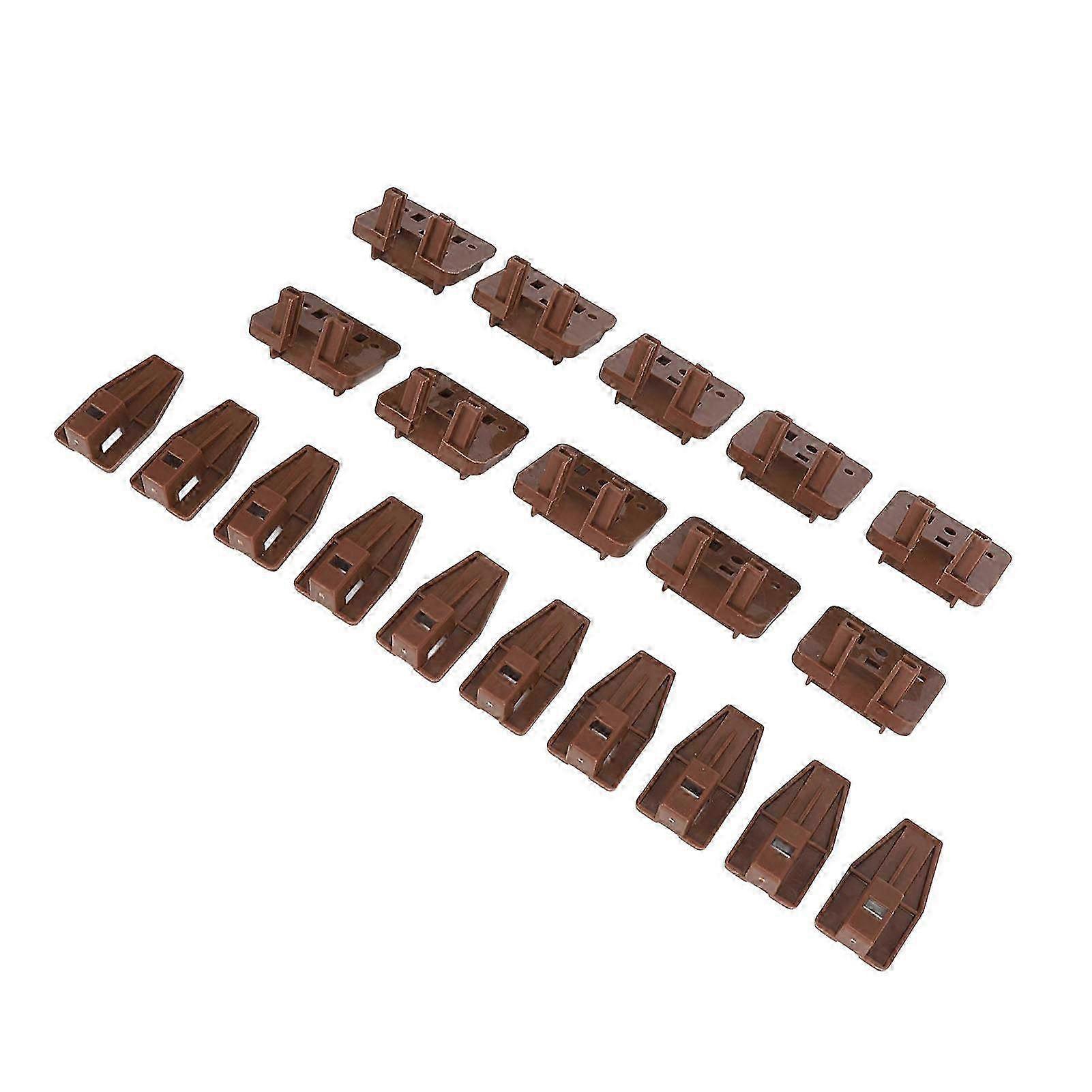 10 Sets Plastic Dresser Drawer Slides & Guides Replacement Track - Drawer Glide System with Screws & Screwdriver for Easy Installation