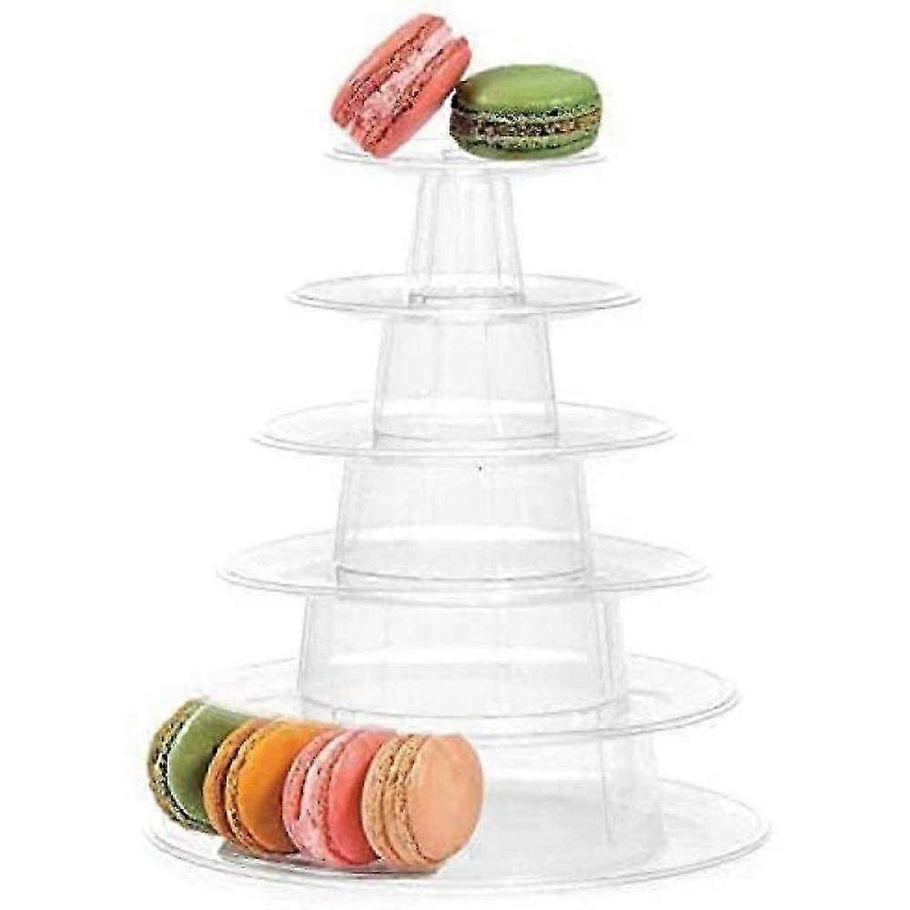 6-Tier Macaron Tower & Cupcake Stand for Weddings & Desserts - Elegant Display Holder for Parties and Celebrations