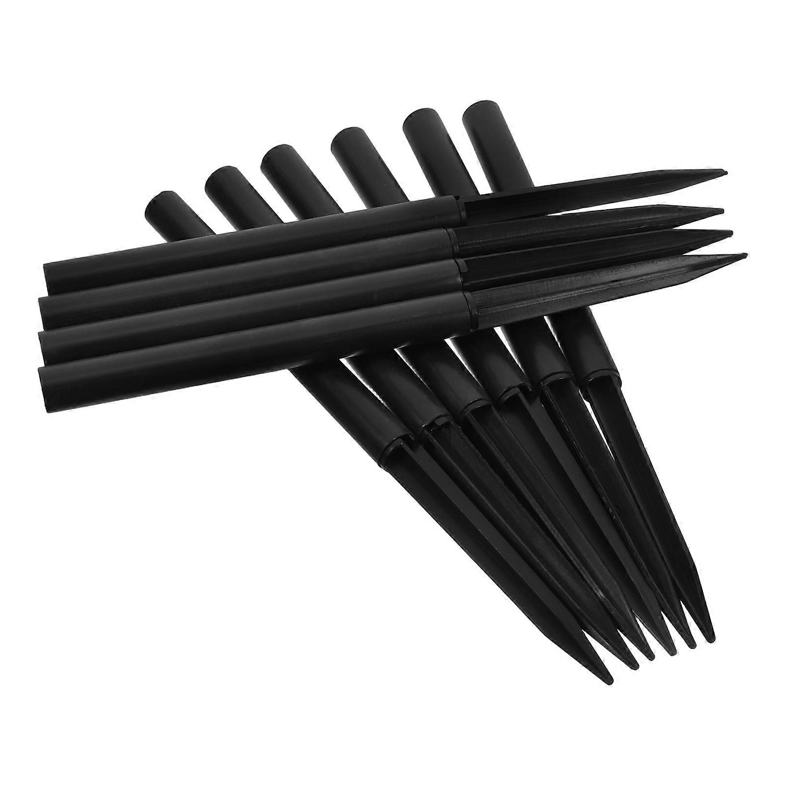 10 Sets Ground Spikes Replacement for Solar Pathway Lights Garden Lights Torch Lights Plastic Stakes