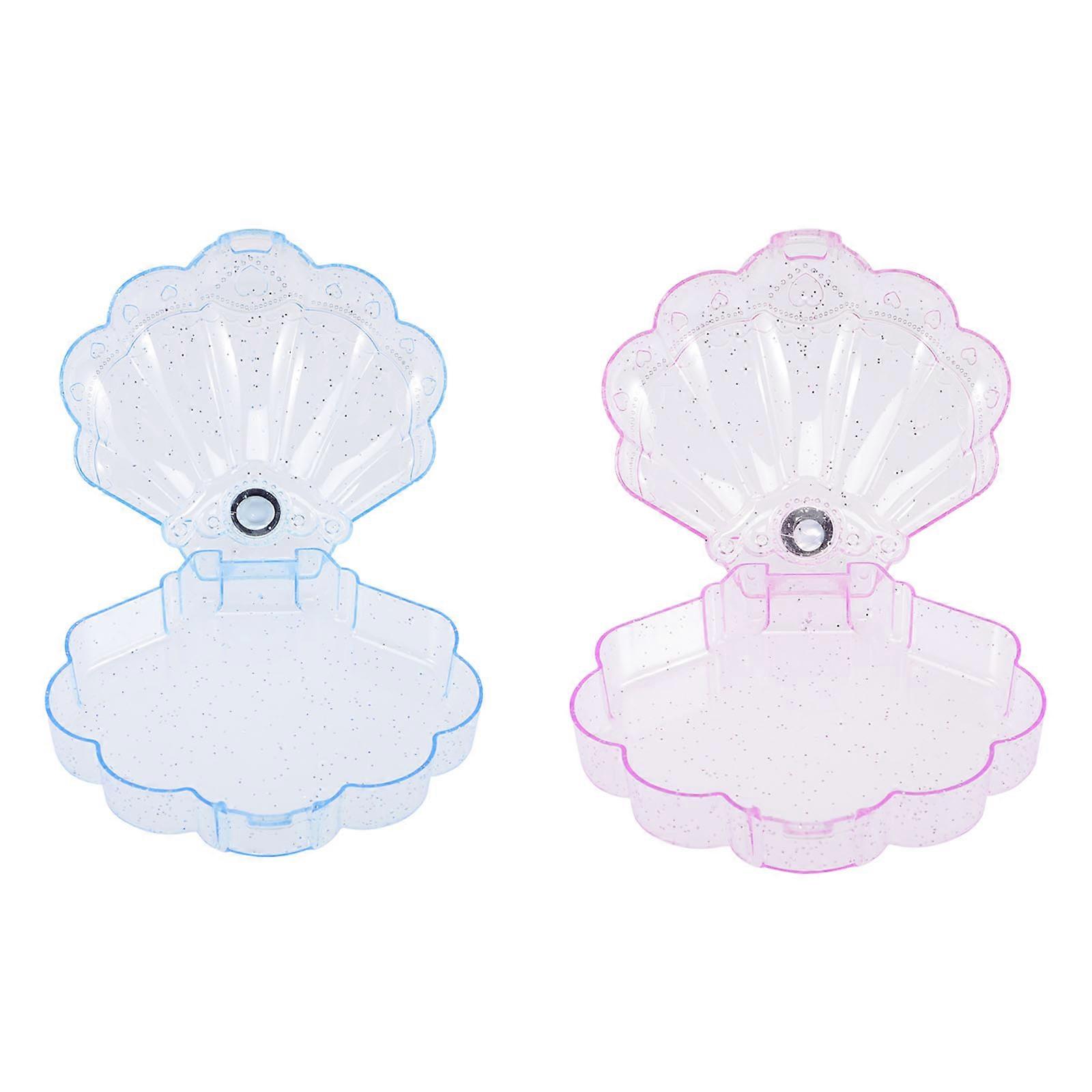 Small Clear Containers 2Pcs Jewelry Storage Box For Children Assorted Color Ideal For Christmas New Year Occasion