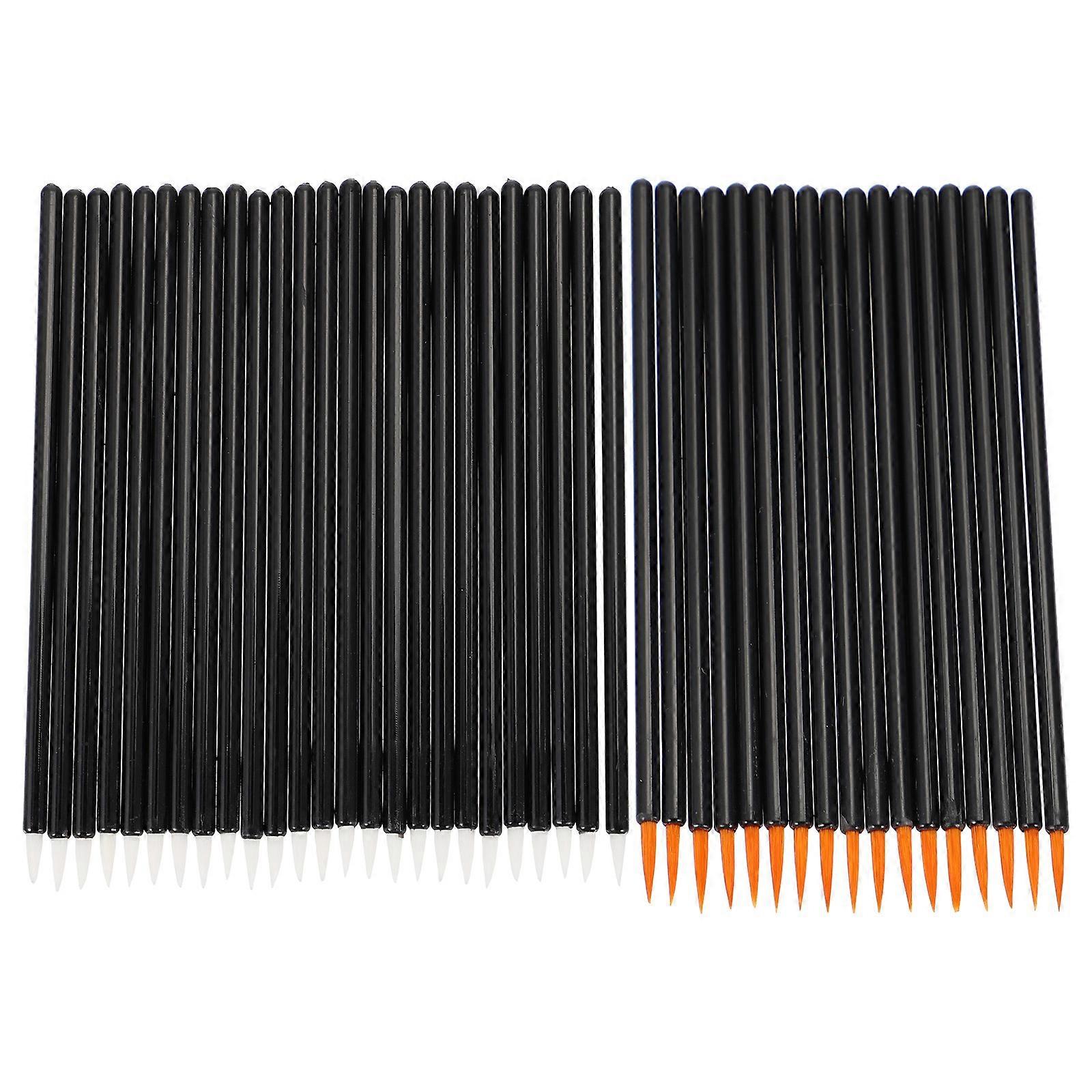 Black Eyeliner Brush Applicator for Makeup with Durable Fiber Head Ideal for Artists and Personal Use 100 Count