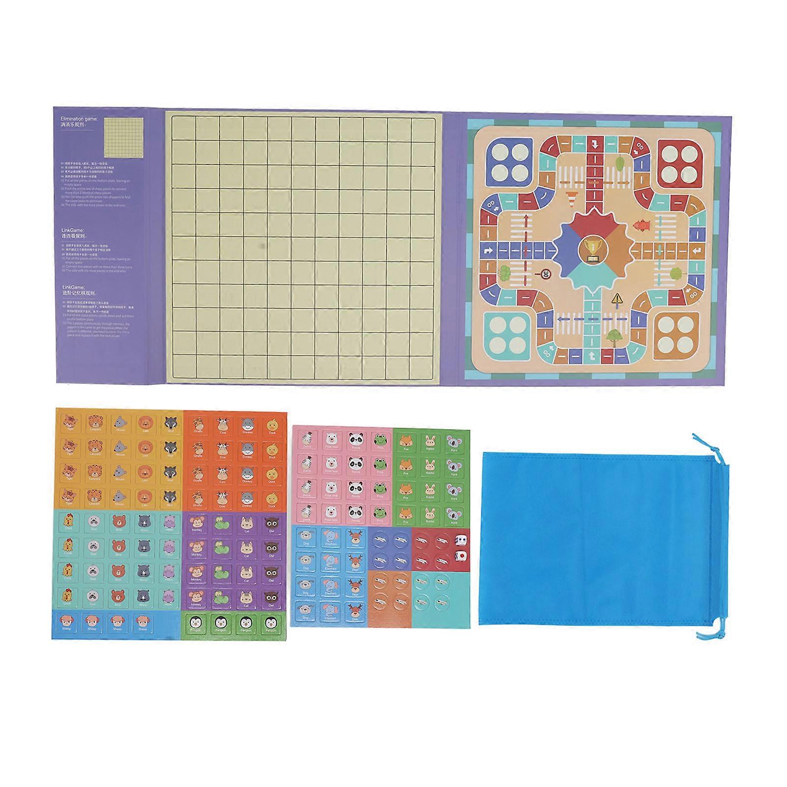 Educational Board Game 2 in 1 Clear Pattern Strong Magnetic Force Book Clip Design Educational Toy for Kids Gifts