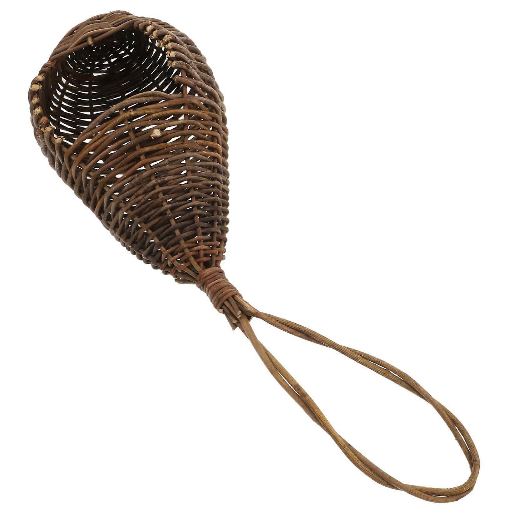 Natural Fiber Birdhouse for Small Birds and Parrots Handcrafted Rattan Nest Decorative Hanging House for Home and Garden Stylish Bird Shelter