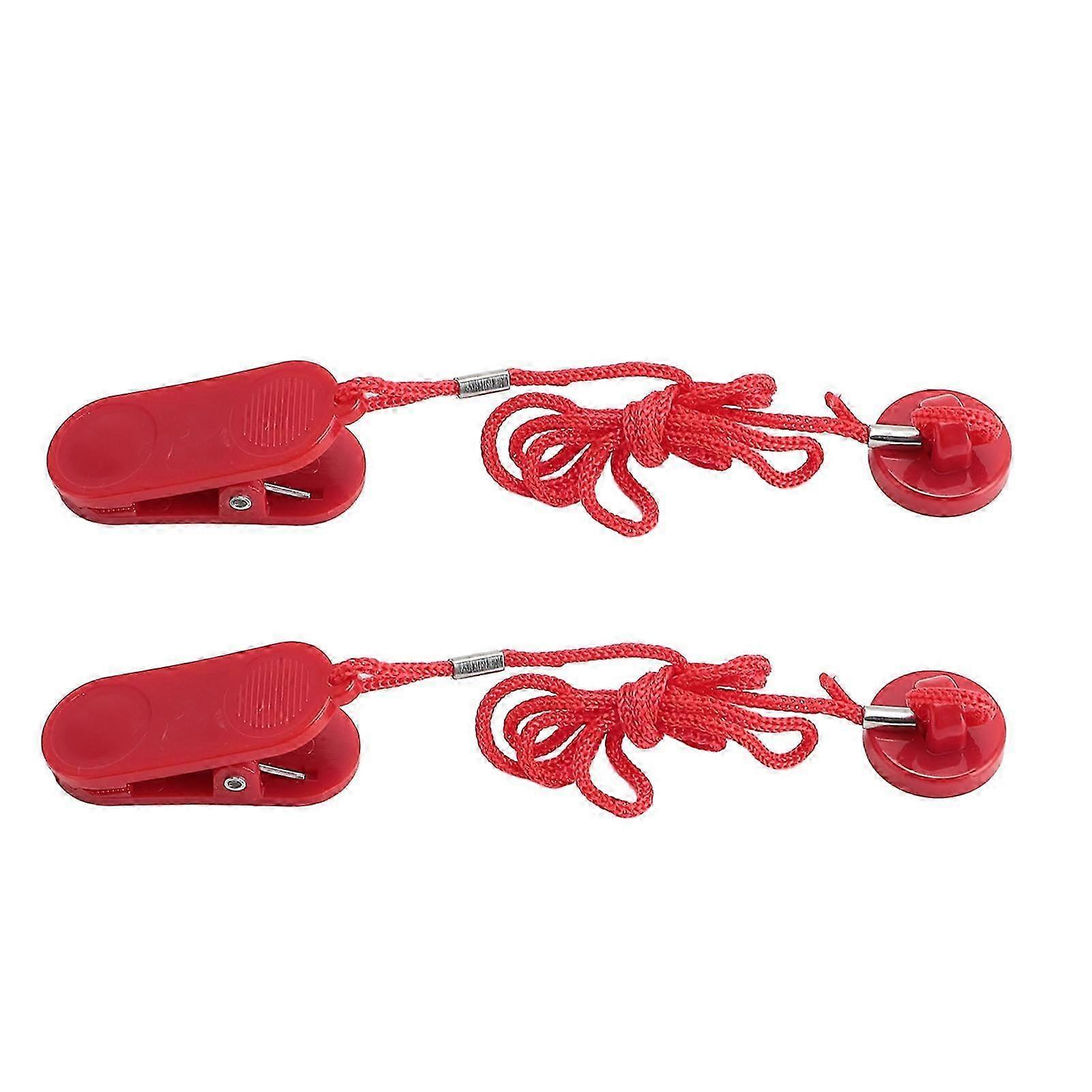 2PCS Treadmill Safety Key Magnetic ABS Portable Treadmill Security Lock Emergency Stop Accessory for Fitness 22mm
