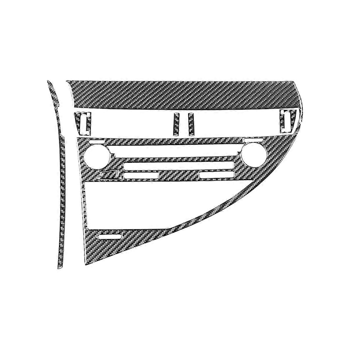 Carbon Fiber for RX350 RX450H 2010-2012 LHD Center Console CD Panel Frame Cover Trim Interior Acces
