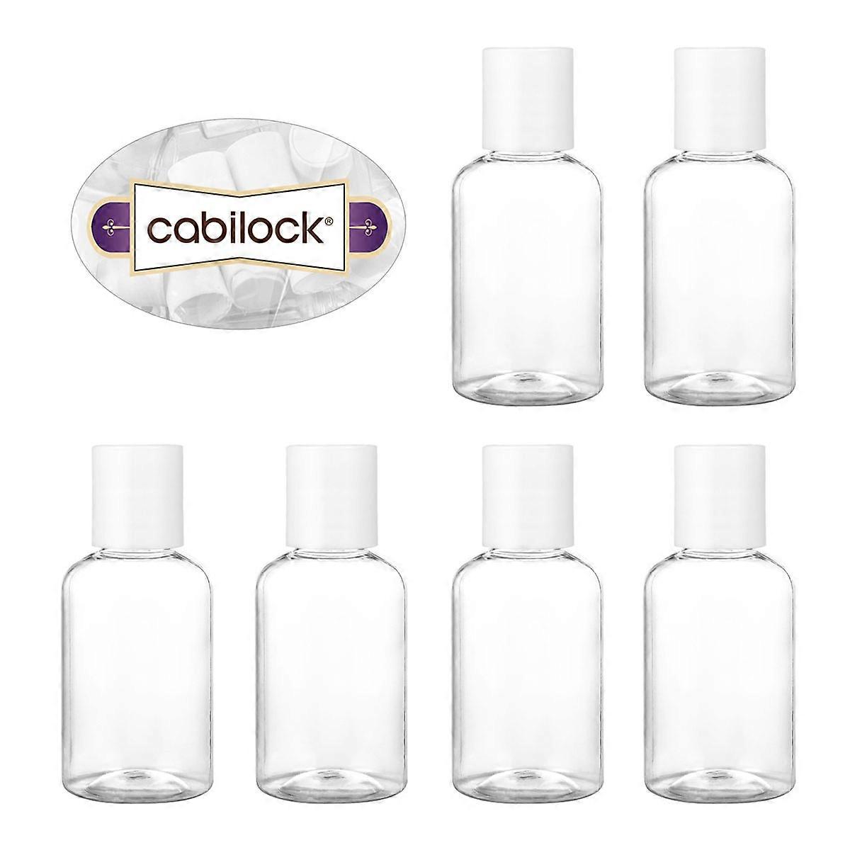 Cream Containers for Travel, Reusable Plastic Bottles with Press Disc Caps