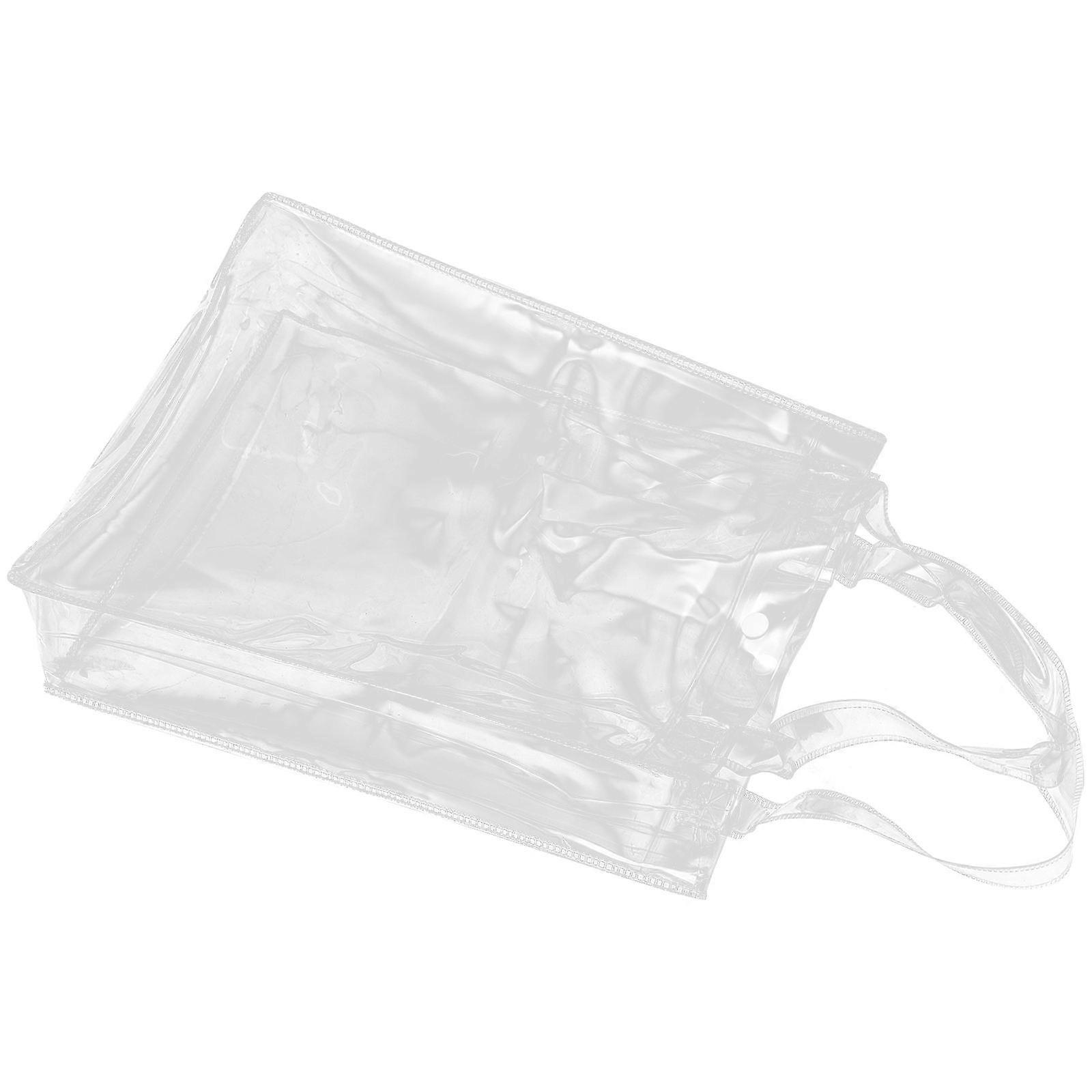 Clear Tote Bag for Document Organization Suitable for Exams with Moisture-proof Pvc Material 1Pcs