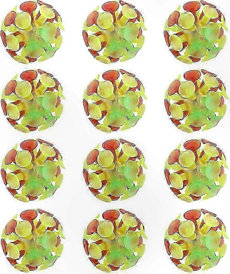 12PCS吸盤ボール玩具親子相互作用吸盤ボールキッズ玩具パーティー玩具子供用子供用