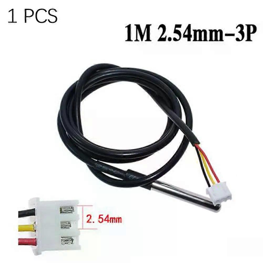 Waterproof DS18B20 Temperature Probe XH2.54-3P Temperature Sensor 1/2/3/5m Terminal Cable 3.0V To 5.5V Thermometers Measuring