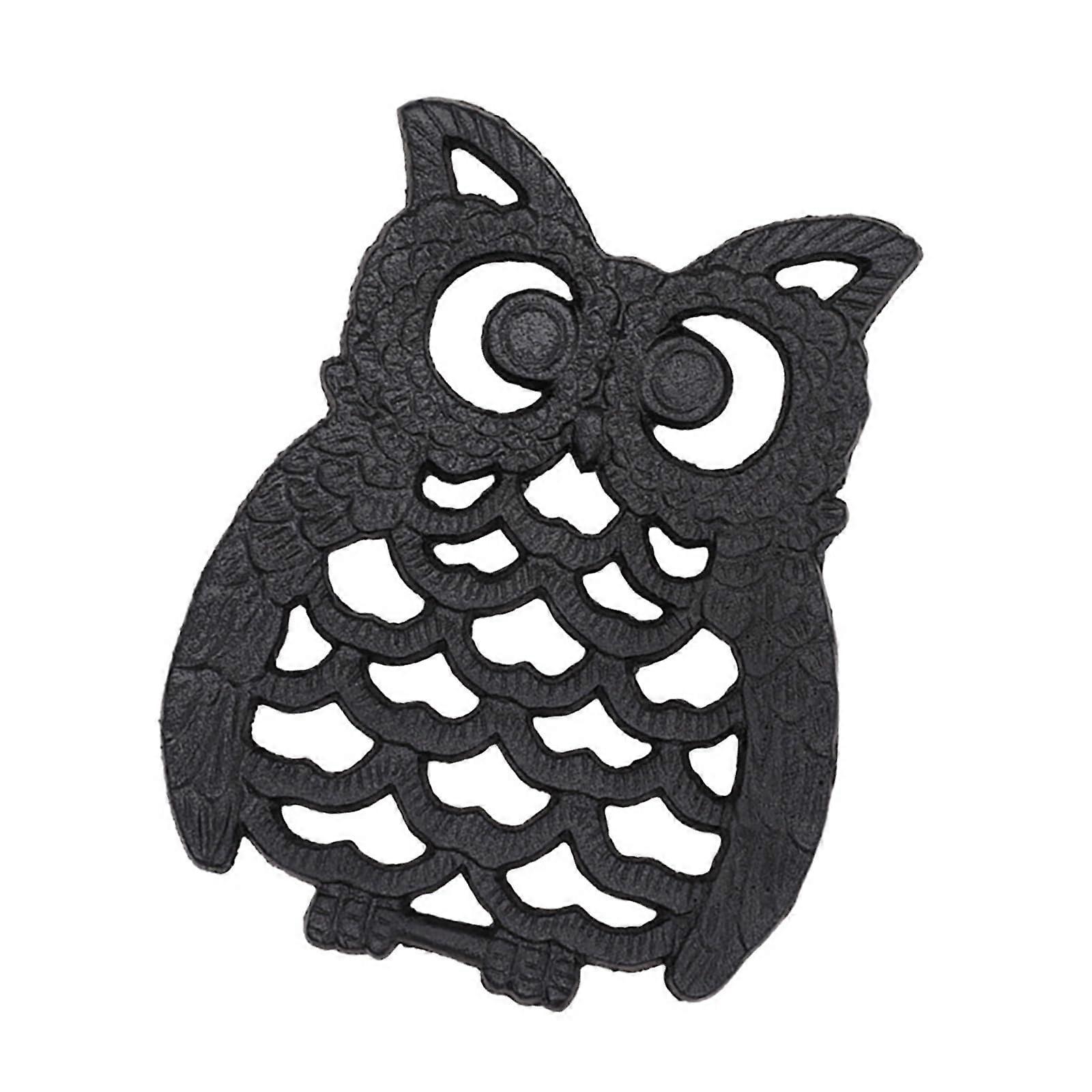 Decorative Iron Owl Coaster for Kitchen Table