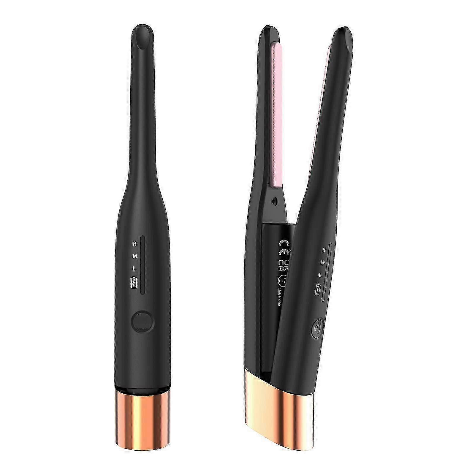Fer à lisser sans fil, panneau 3/10 pouce, batterie 4800mAh, chauffage rapide en 30 secondes avec soins capillaires ioniques