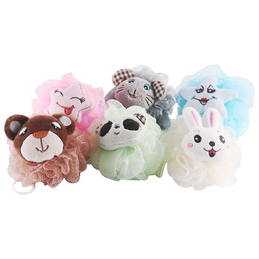 Bath Balls 6Pcs Shower Cleaning Assorted Color For Fun Bathtime Experiences