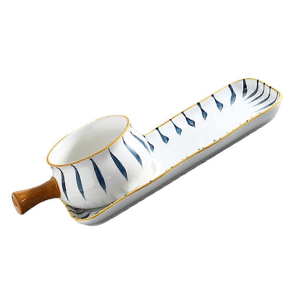 Versatile Ceramic Milk Pan Set For Soup And Cooking Featuring Simple Design Great For Home Cooking With 650ml Capacity