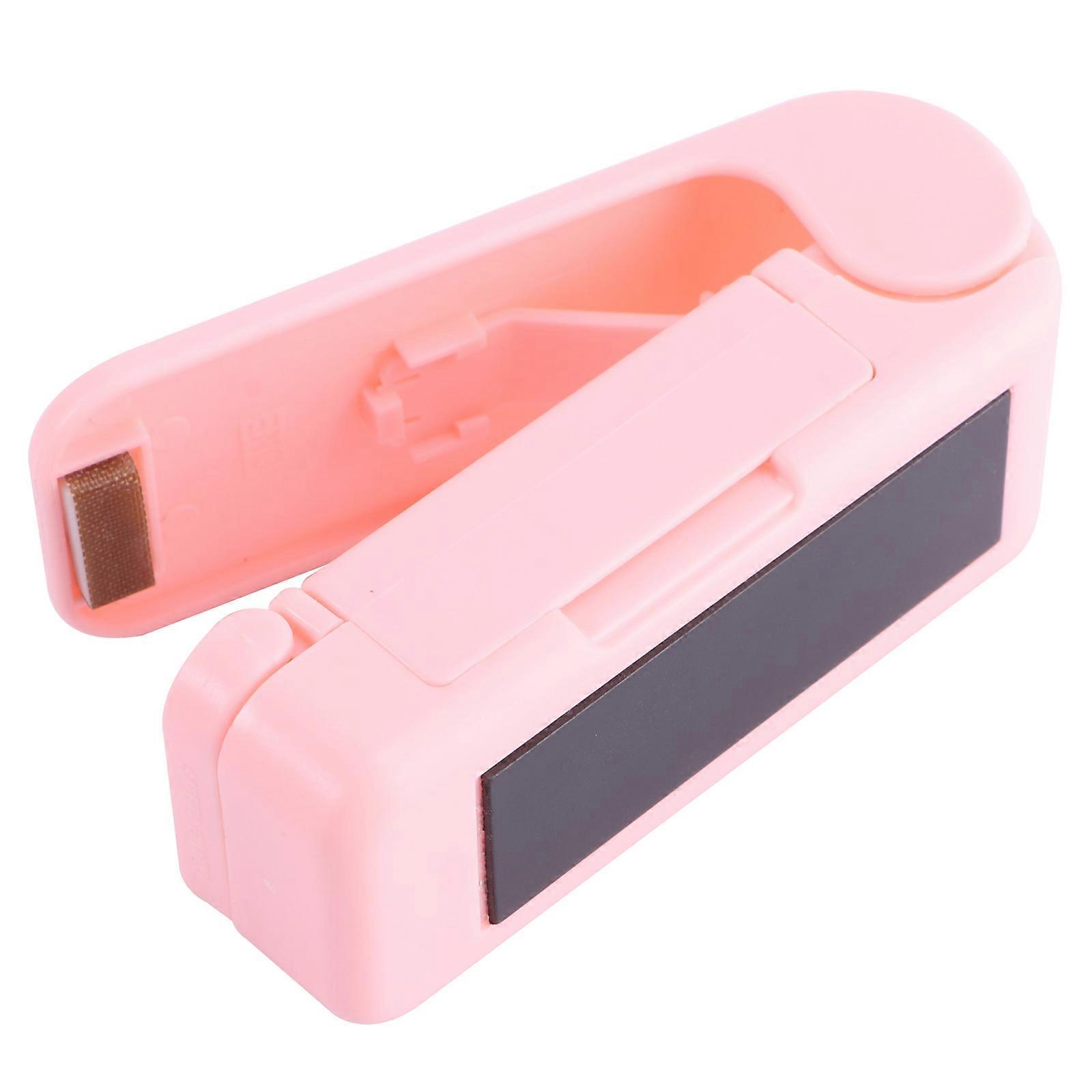 Portable Mini Bag Sealer Hand-Held Food Savor For Household Users In Pink 1Pack With Micro-Thermal Technology