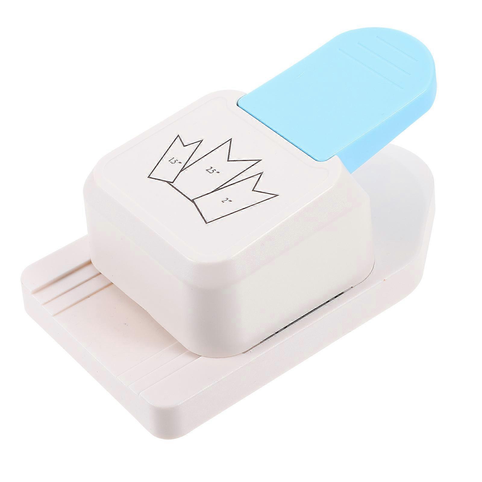 Scrapbooking Tools Label Shape Punching Machine Perfect For DIY Projects And Art Design Activities White 1Set