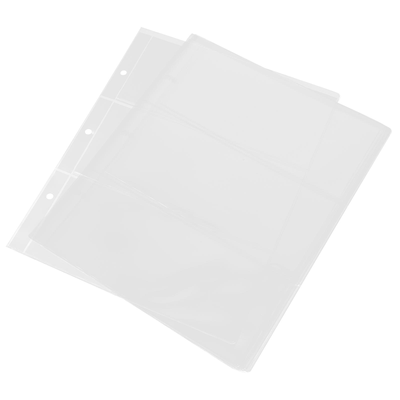 Transparent PVC Storage Bags for Banknotes and Currency Pages Set