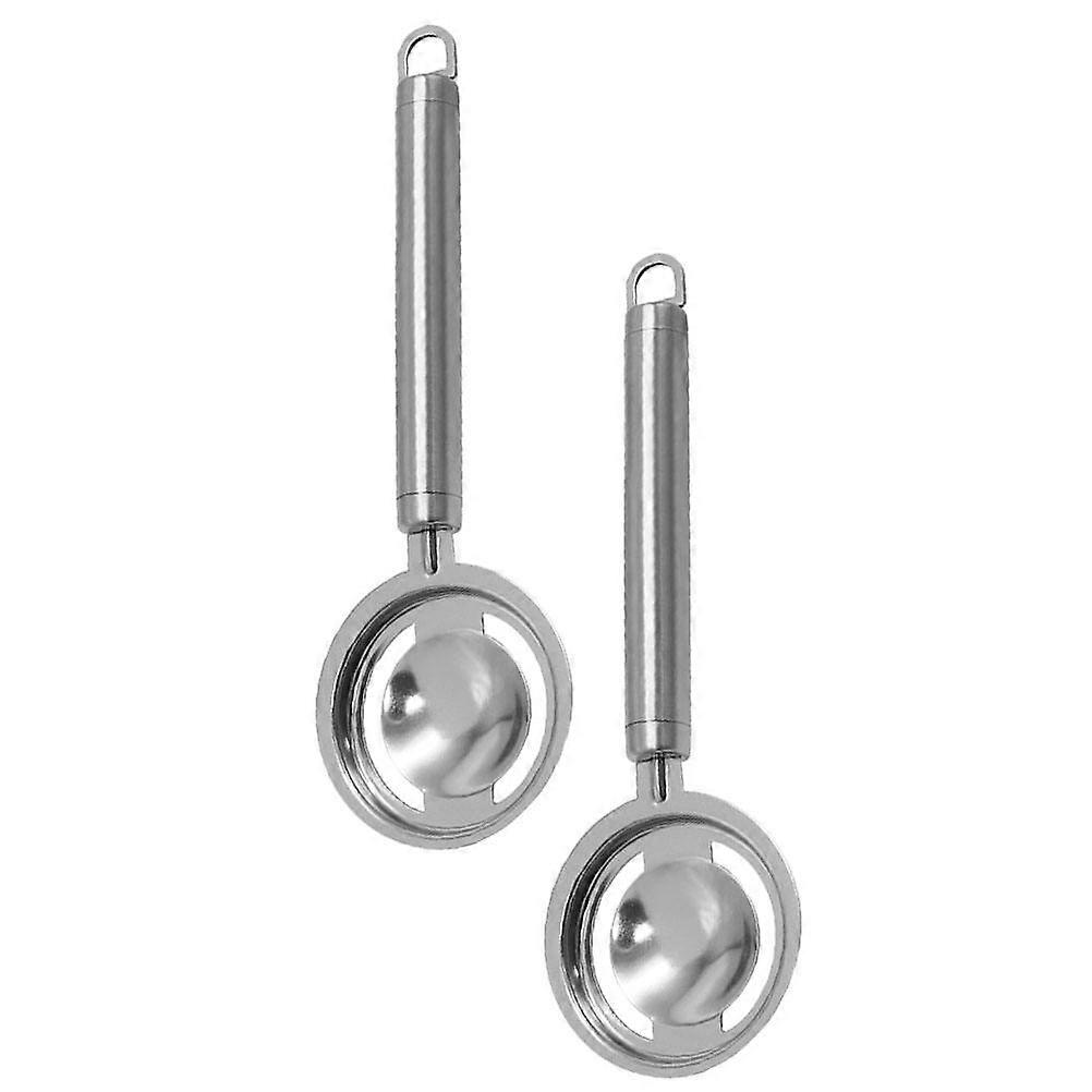 Egg Separators Stainless Steel Yolk Dividers for Kitchen Use 2Pcs