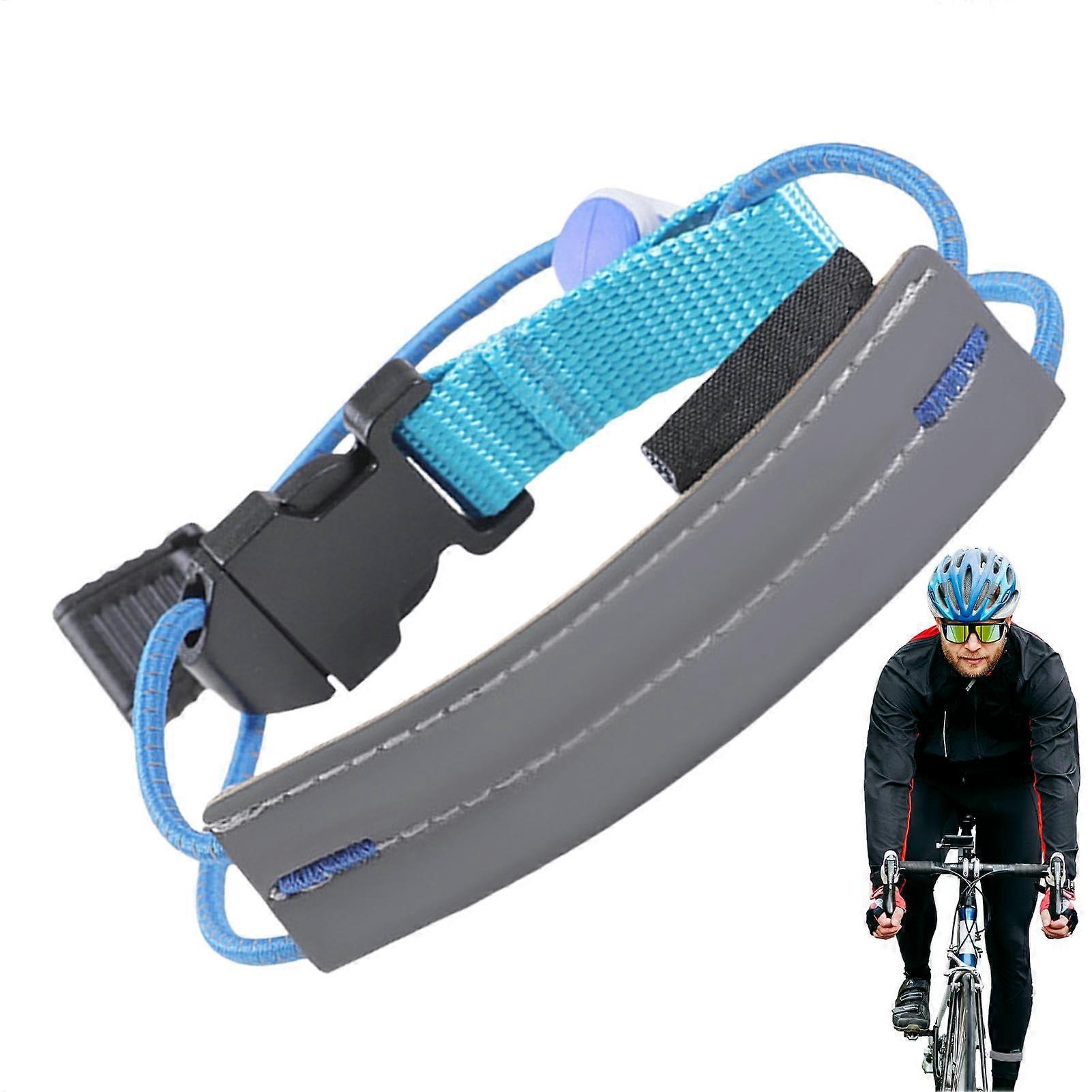 Leg Bands Reflectors Unisex Reflective Leg Straps For Ankle Safety High Visibility For Night Running Blue