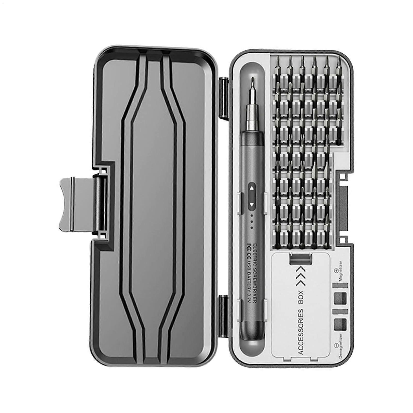 Electric Screwdriver Compact Cordless Rechargeable Set For Outdoor Camping Car Electronics DIY Projects