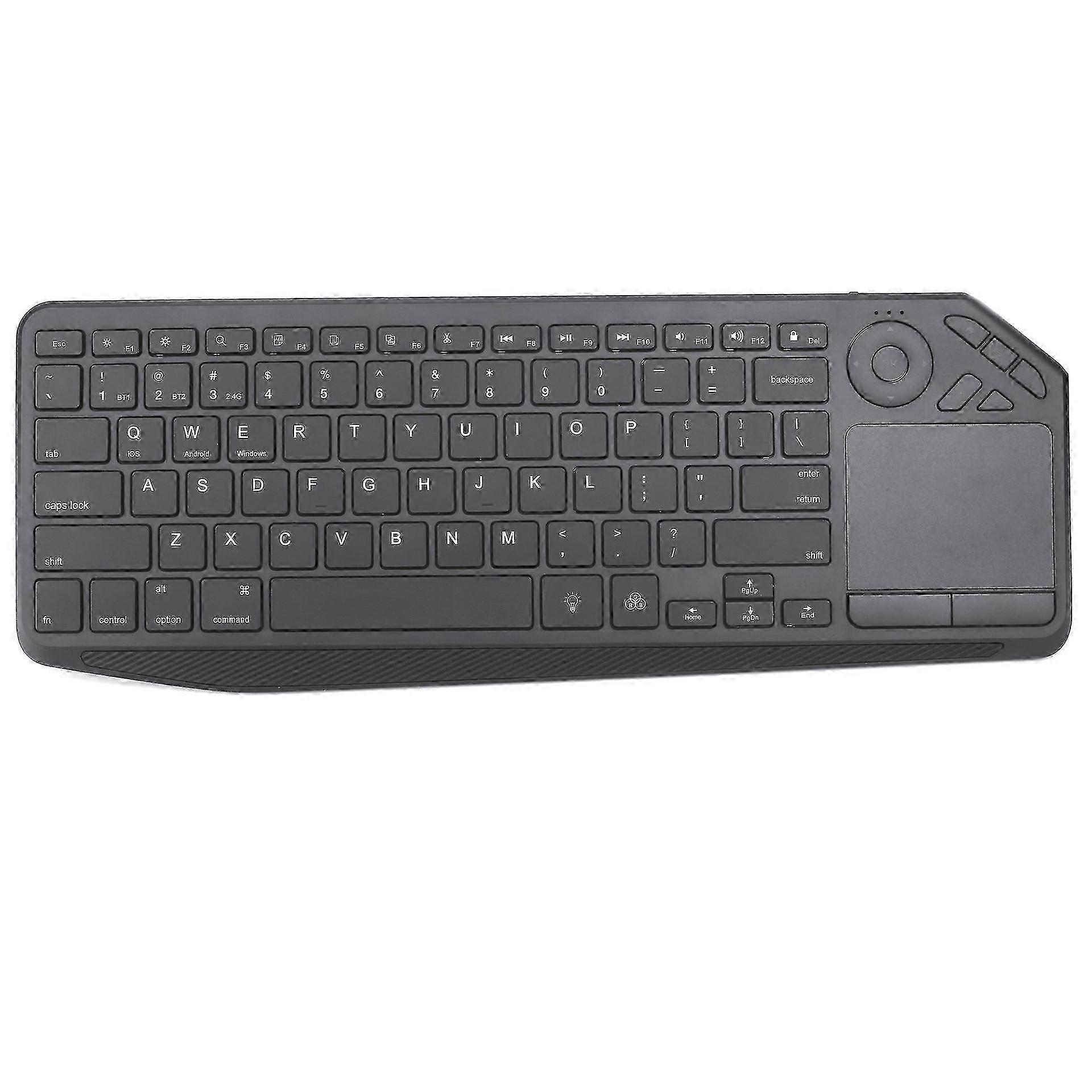 Bluetooth 2.4g sans fil tactile bi-mode clavier ordinateur tablette Smart Tv