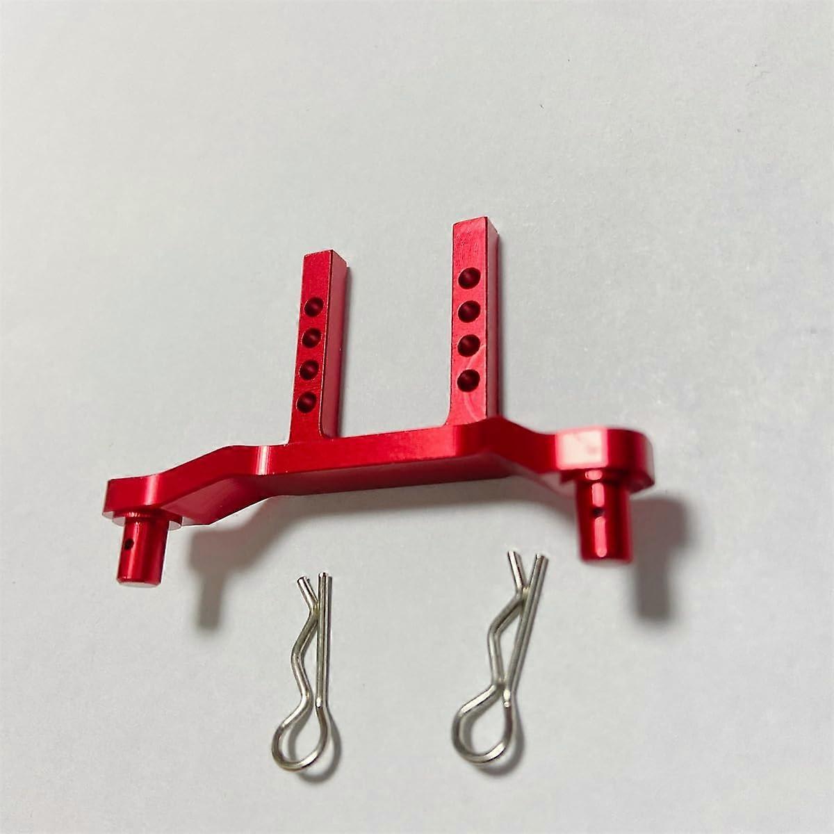 Aluminum alloy front bulkhead pillar RC parts for Traxxas LaTrax Teton 1/18 RC car, Red