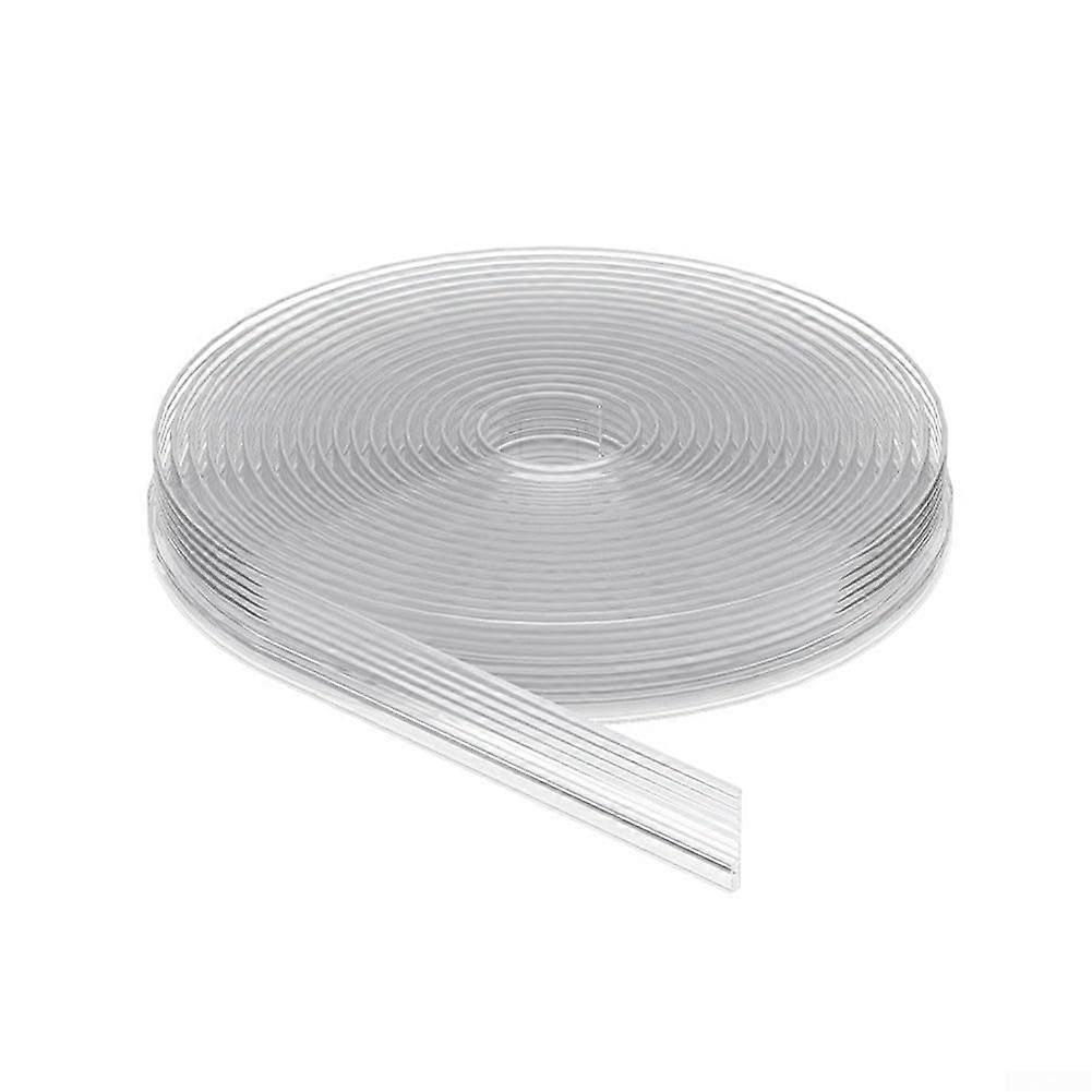 Effective windproof TPE door sealing strip, 200 cm aluminum alloy, designed for sliding windows, suitable for home and office (transparent) Clear