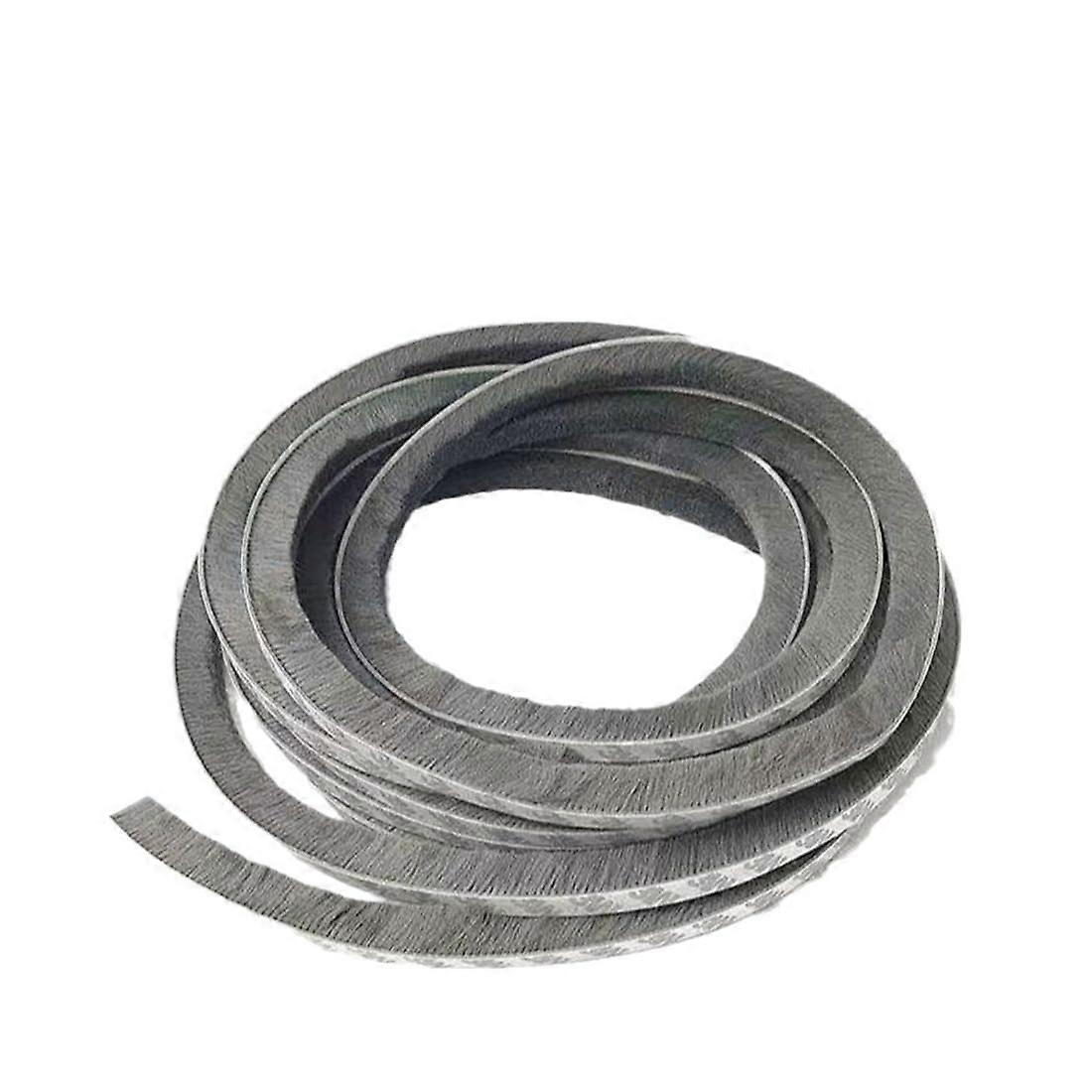Self-Adhesive Brush Seal 5 m Length, 9 mm Width, 5 mm Depth For Roller Shutters And Sliding Doors, Brush Strip