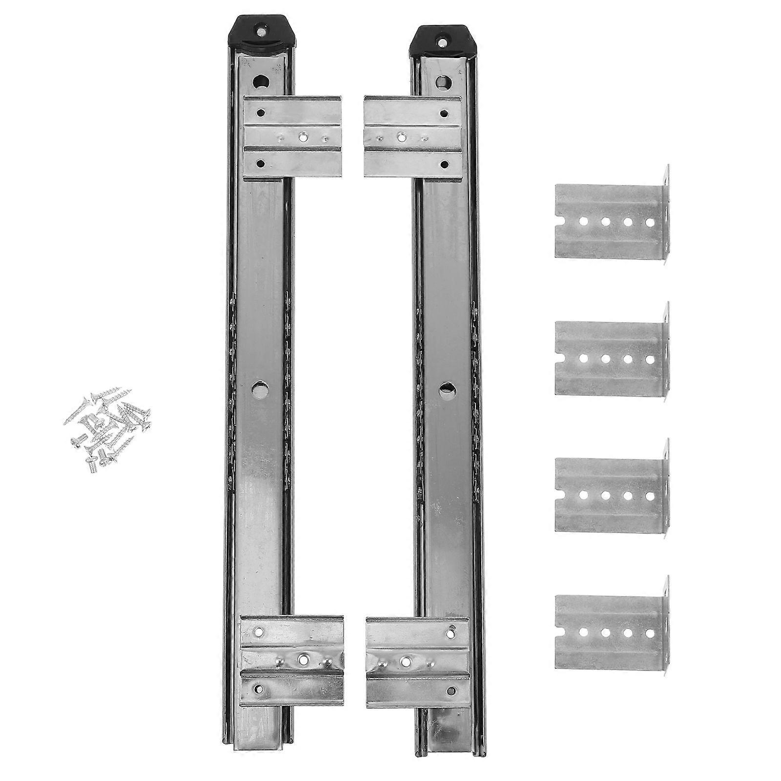 1 סט מקלדת שקופיות מדריך החלפת מקלדת מסילת שולחן מחשב מגירת שקופיות מדריך מקלדת מסילת מקלדת החלפת שקופיות